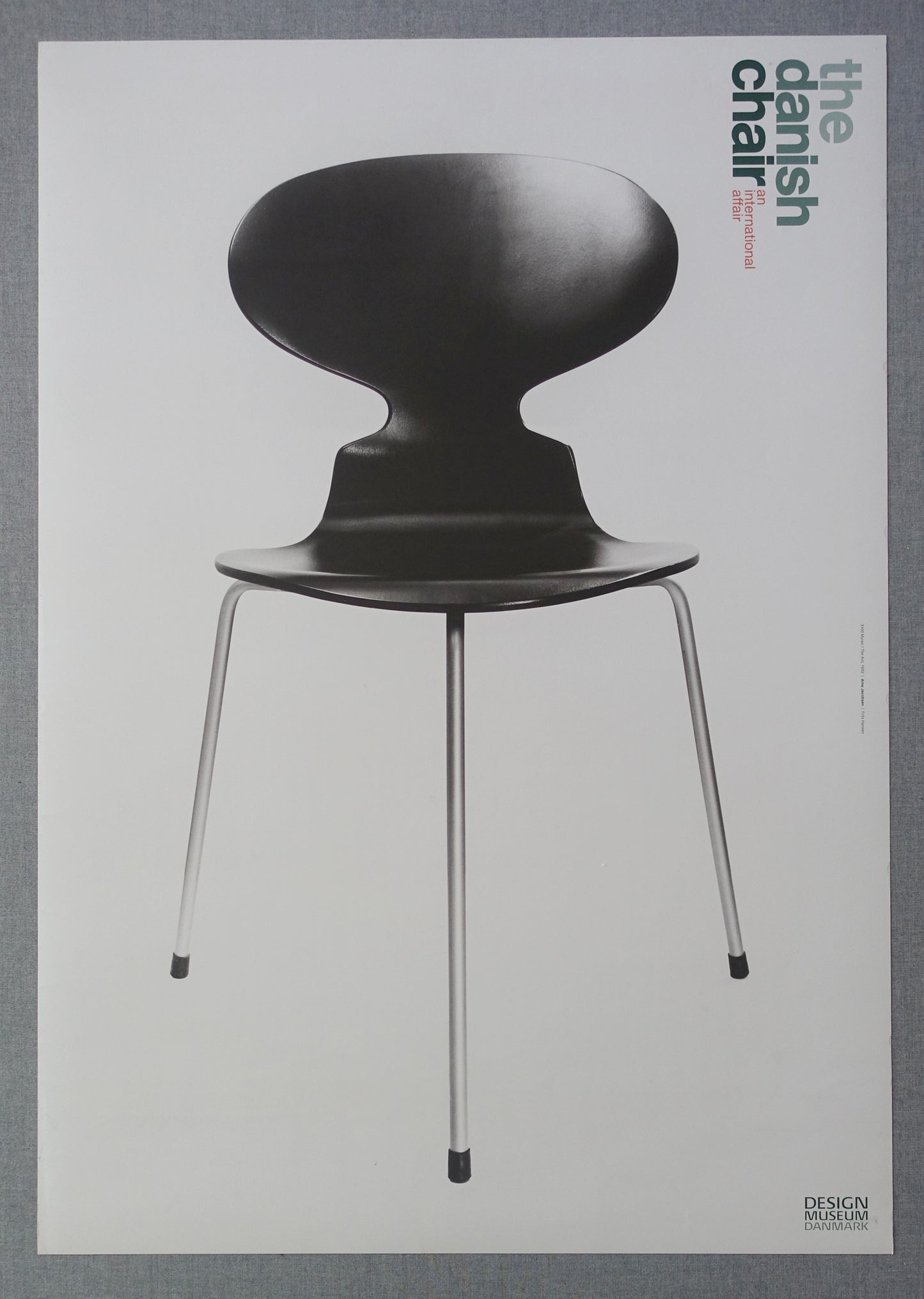 2014 Arne Jacobsen Ant Chair Design Museum Denmark - Original Vintage Poster