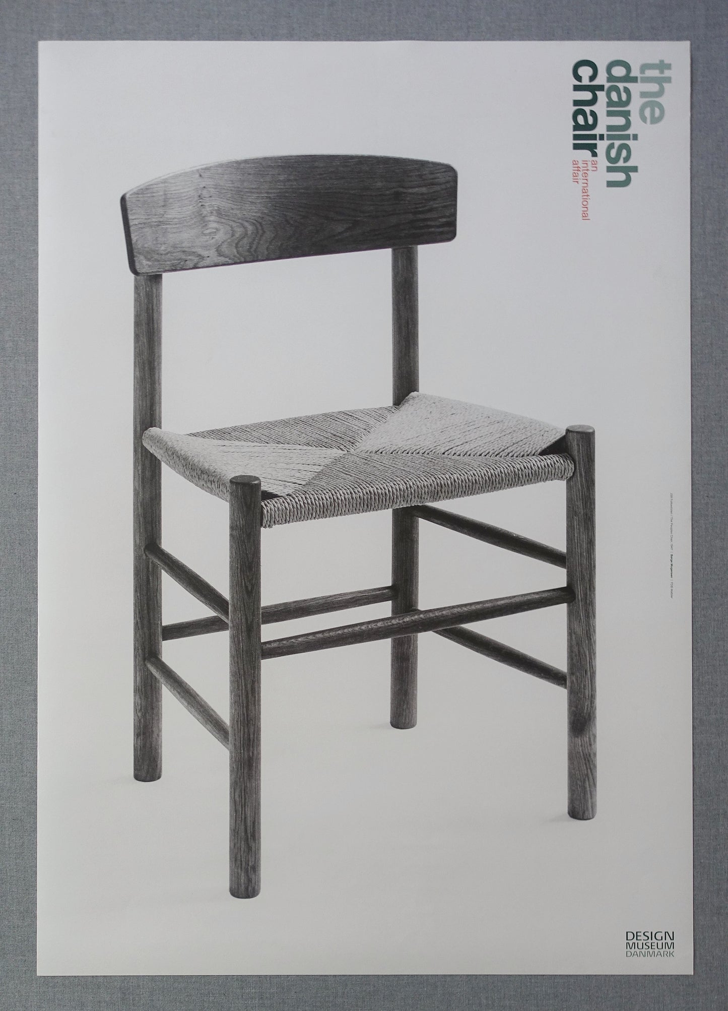 2014 Børge Mogensen Peoples Chair Design Museum Denmark - Original Vintage Poster