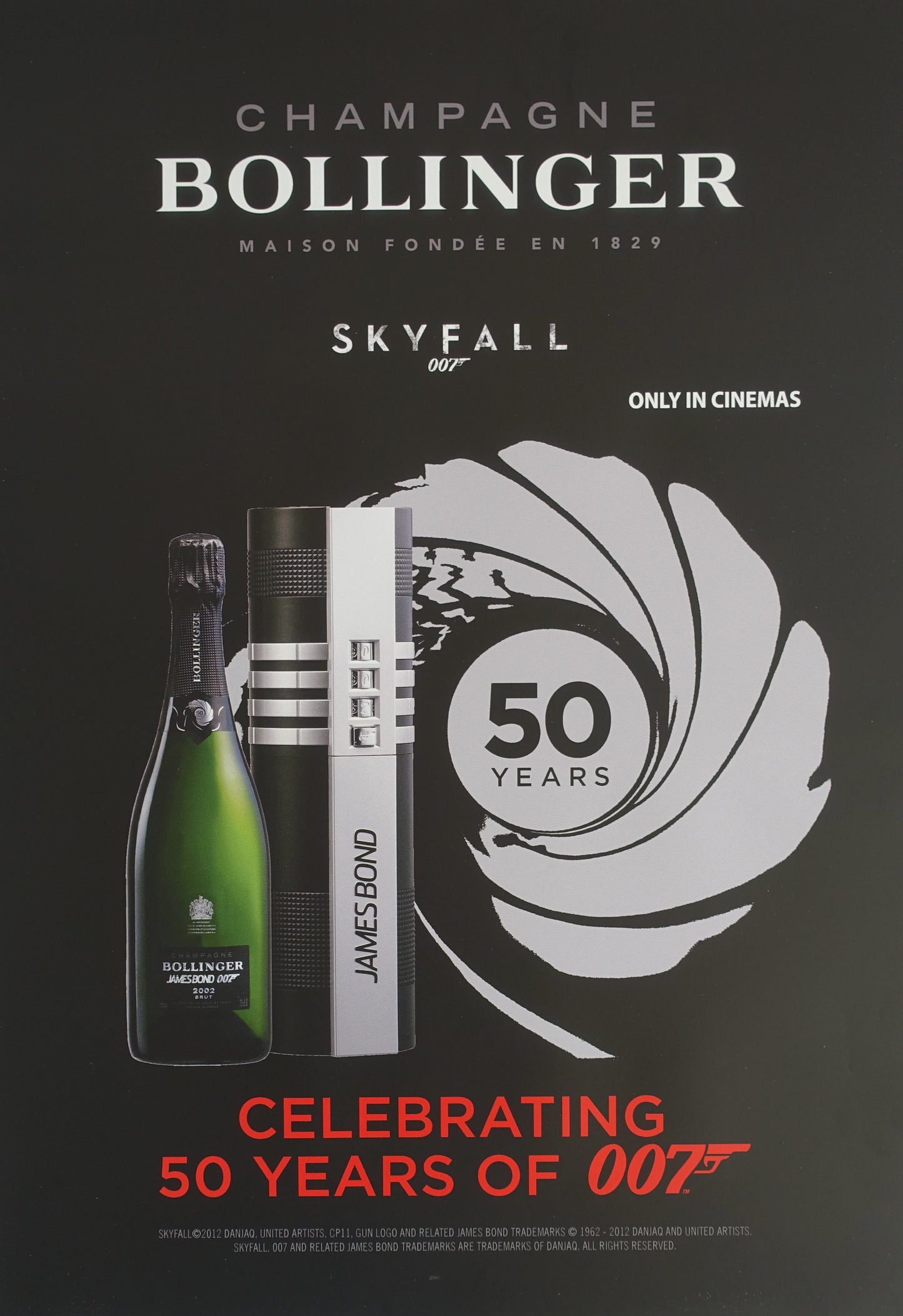 2012 Bollinger Champagne James Bond Edition Poster - Original Vintage Poster