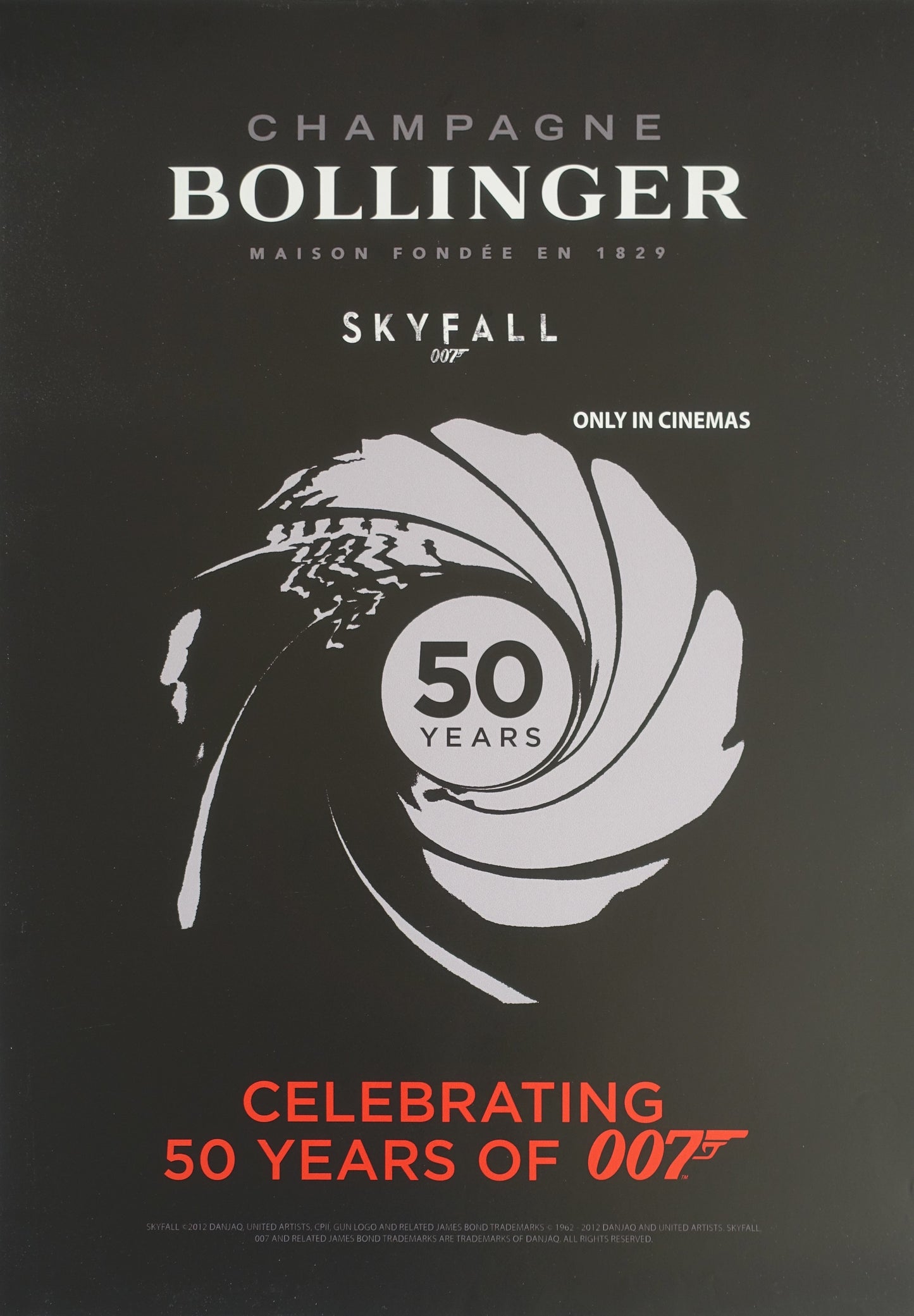 2012 Bollinger Champagne James Bond Edition Poster II - Original Vintage Poster