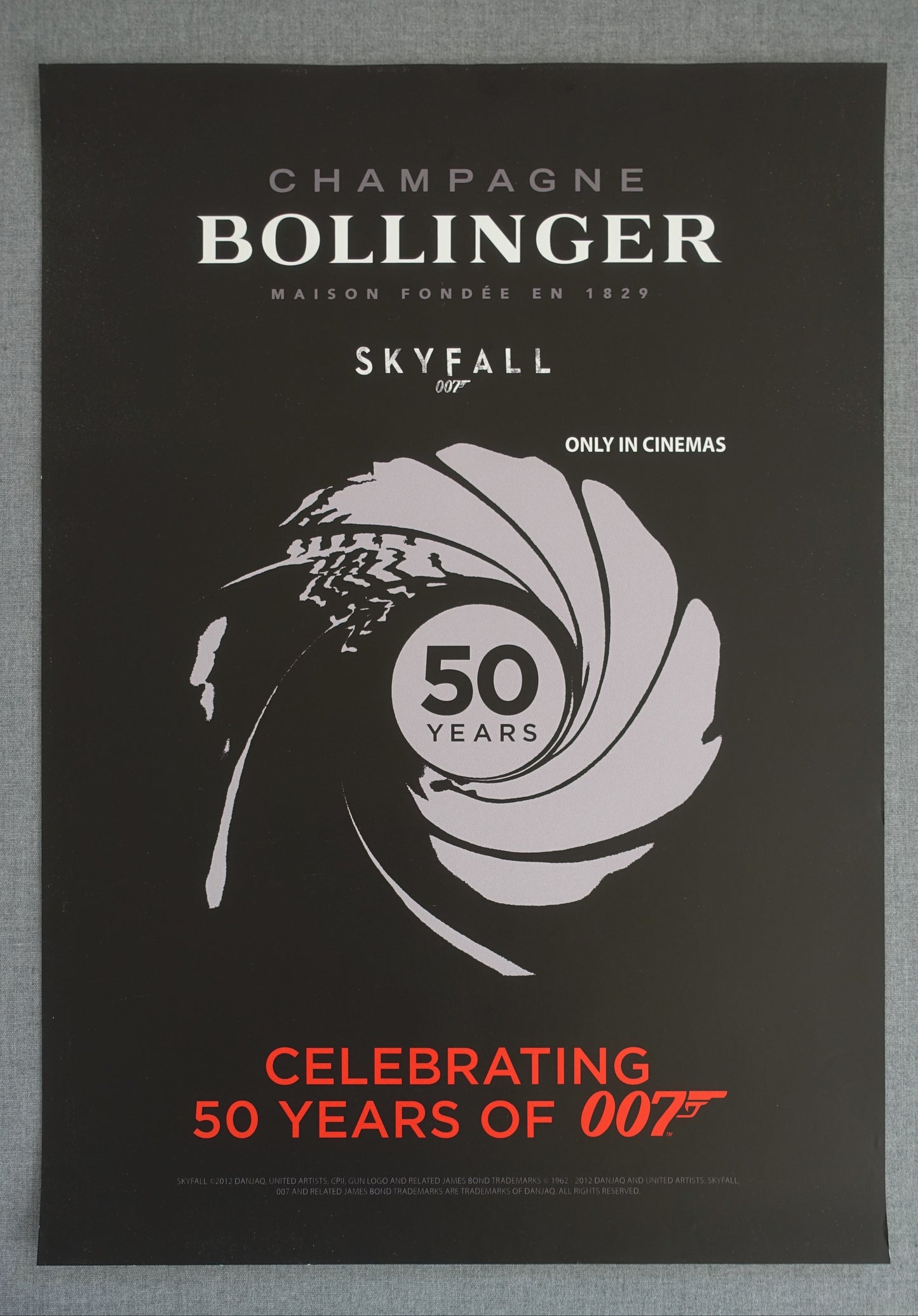 2012 Bollinger Champagne James Bond Edition Poster II - Original Vintage Poster