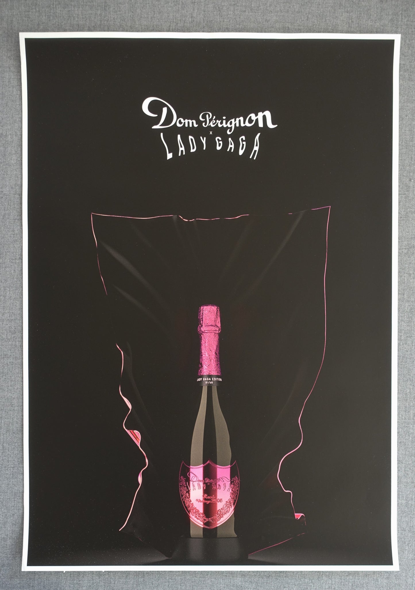 2012 Dom Perignon Champagne Lady Gaga Edition - Original Vintage Poster