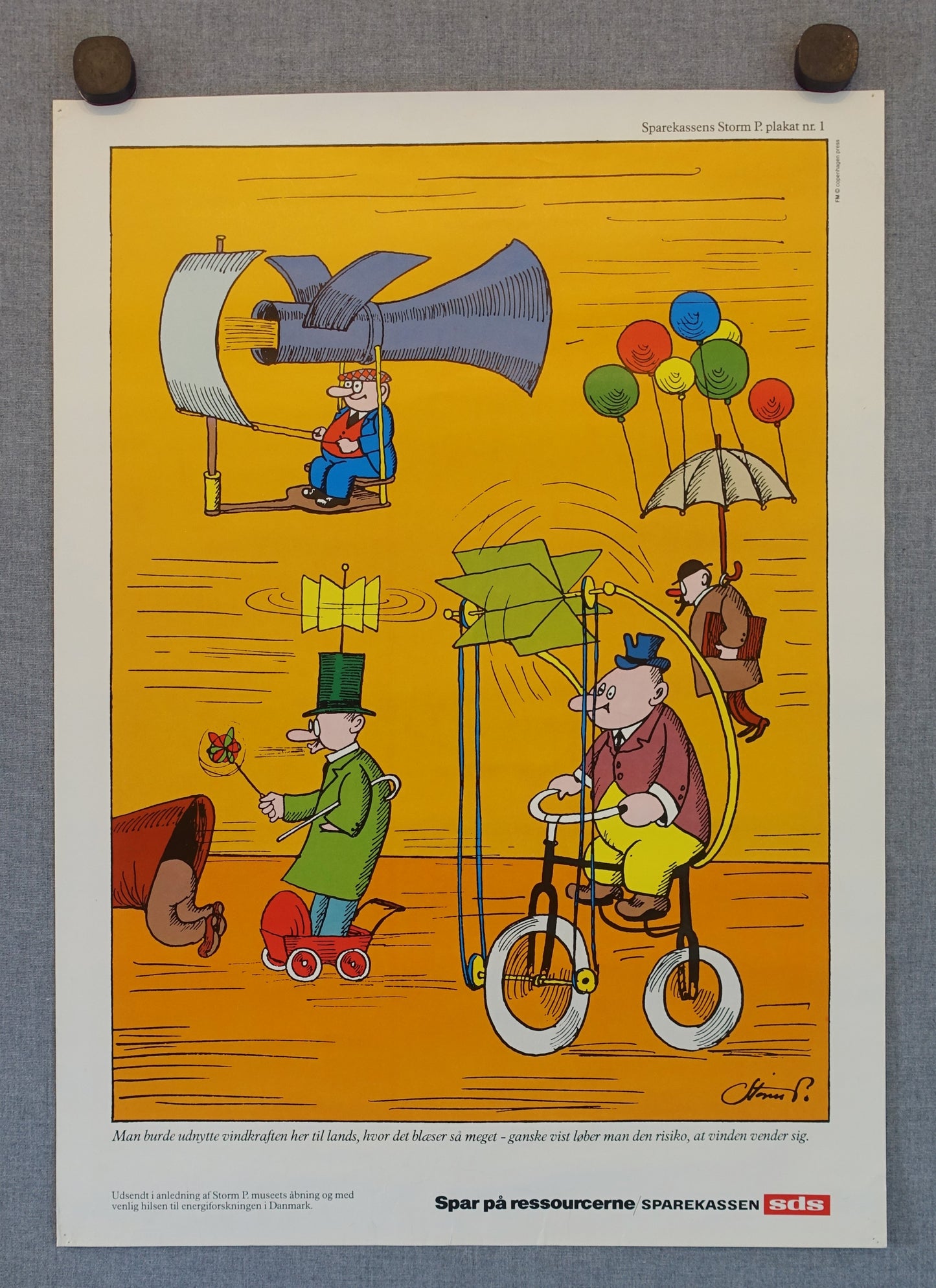 1977 Storm P. Museum Advertisement - Original Vintage Poster