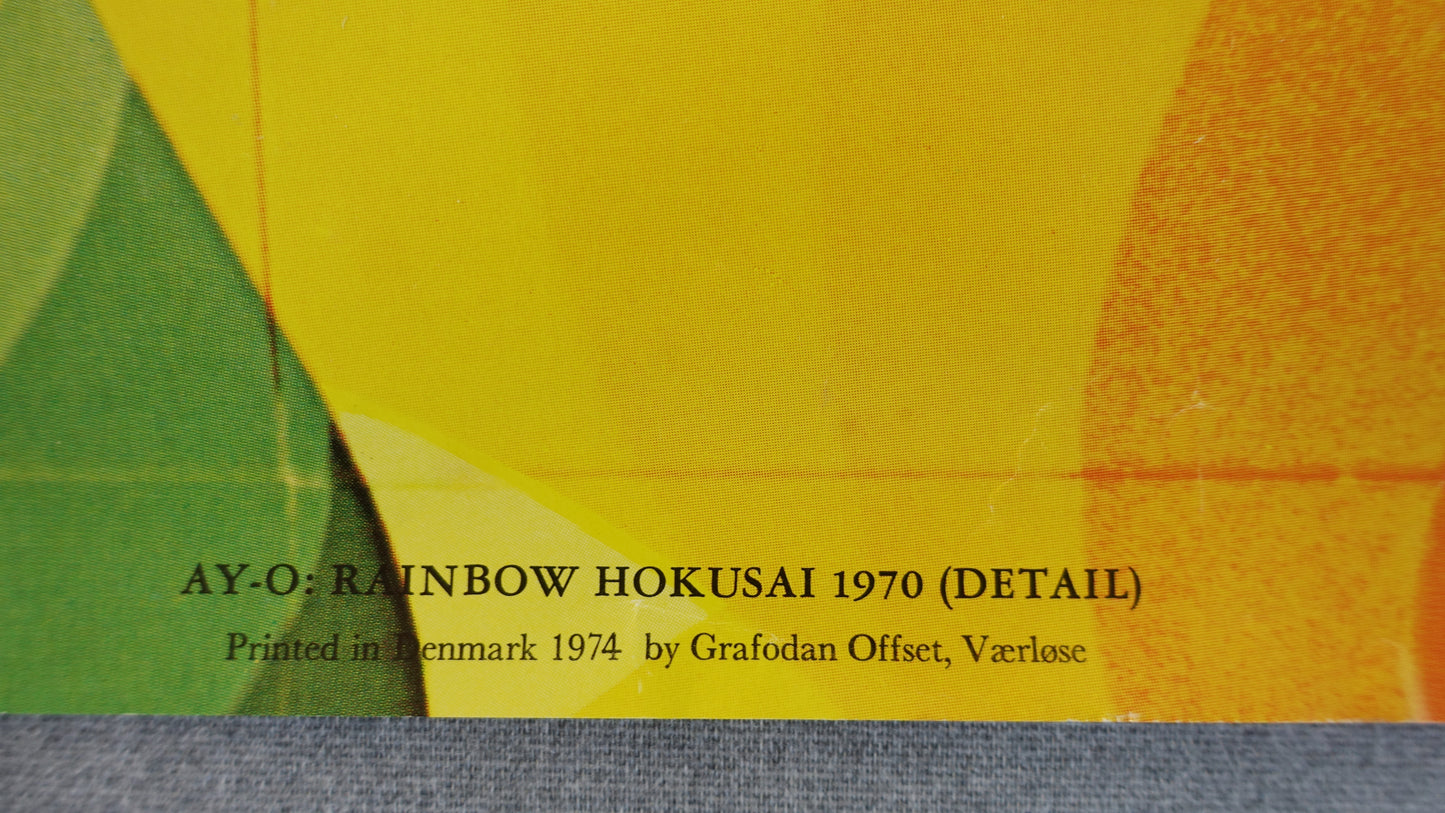 1974 Rainbow Hokusai Japan on Louisiana Museum of Modern Art - Original Vintage Poster
