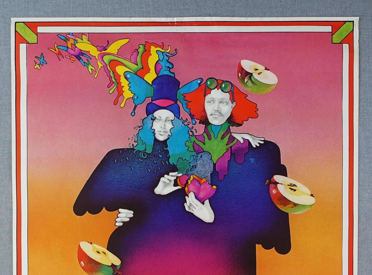 1973 Psychedelic Love Poster - Original Vintage Poster