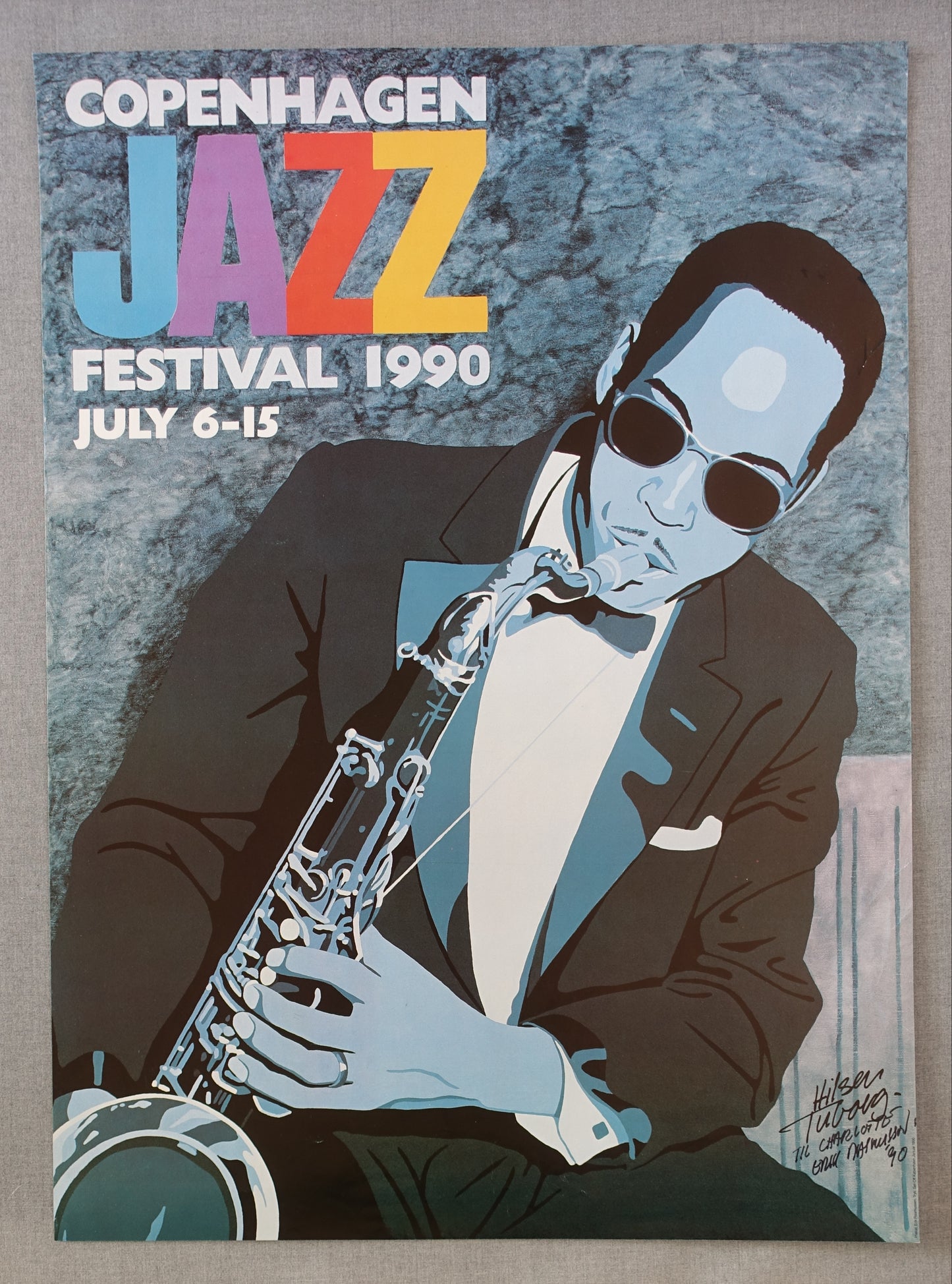 1990 Copenhagen Jazz Festival - Original Vintage Poster