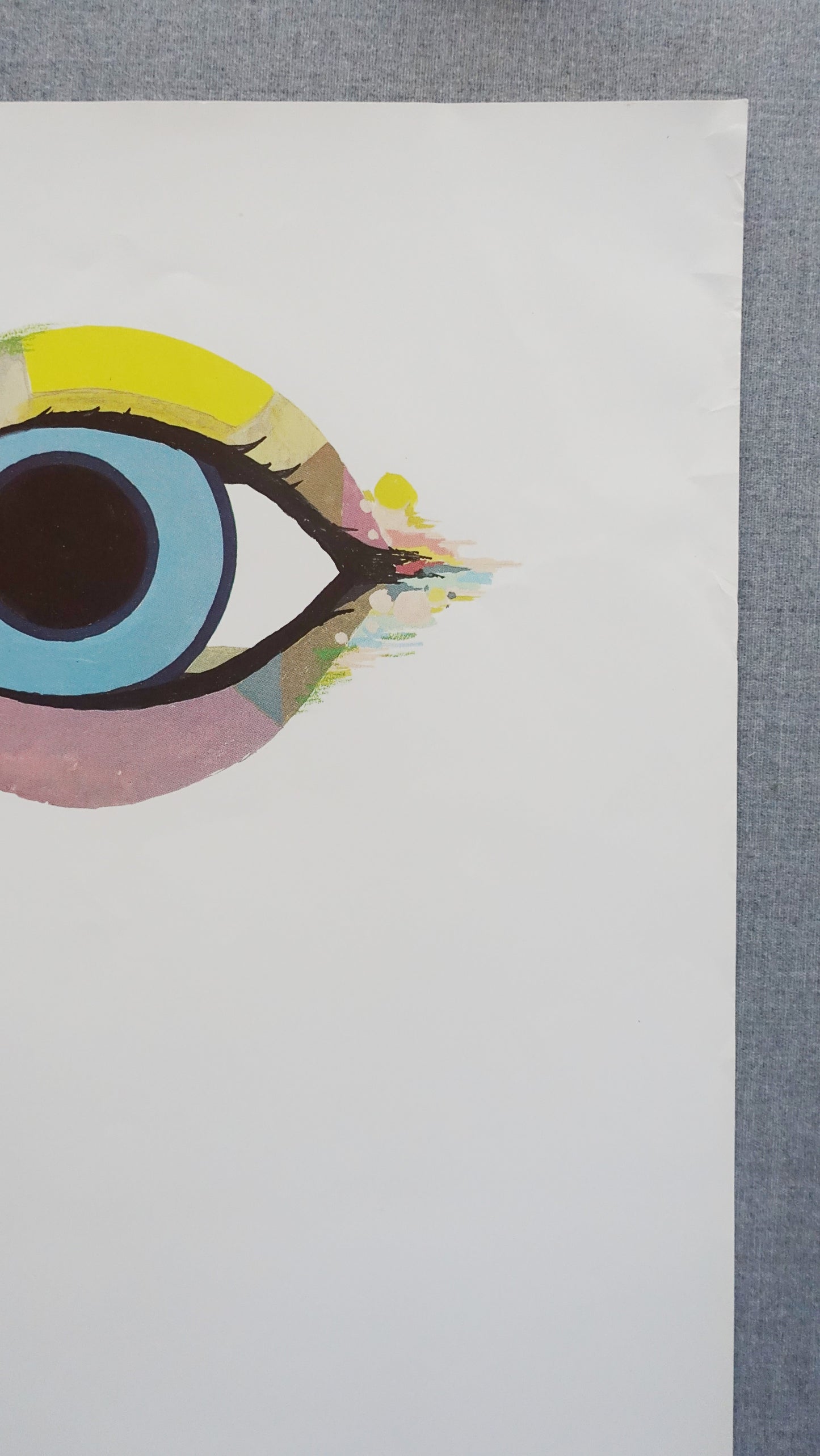 1983 Bjørn Wiinblad's "The Eye" - Original Vintage Poster