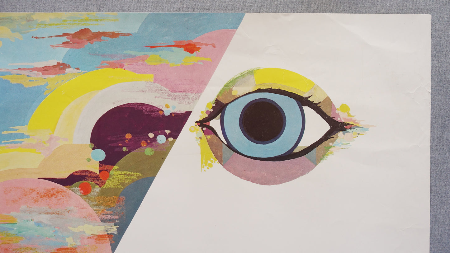 1983 Bjørn Wiinblad's "The Eye" - Original Vintage Poster