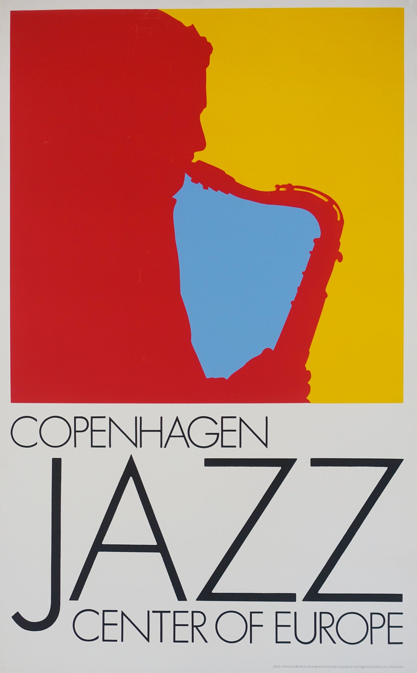 1981 Copenhagen Jazz by Arnoldi - Original Vintage Poster