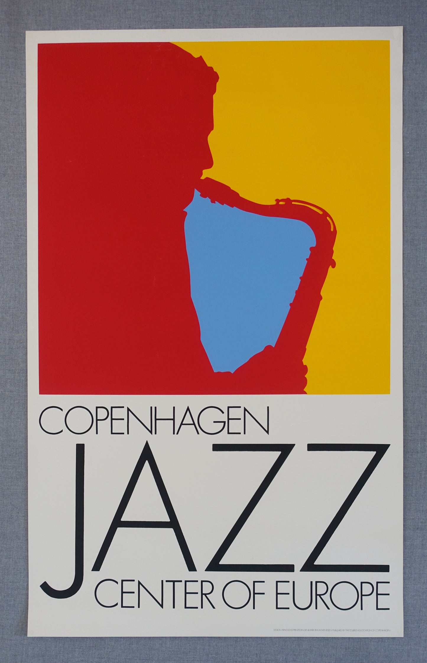 1981 Copenhagen Jazz by Arnoldi - Original Vintage Poster