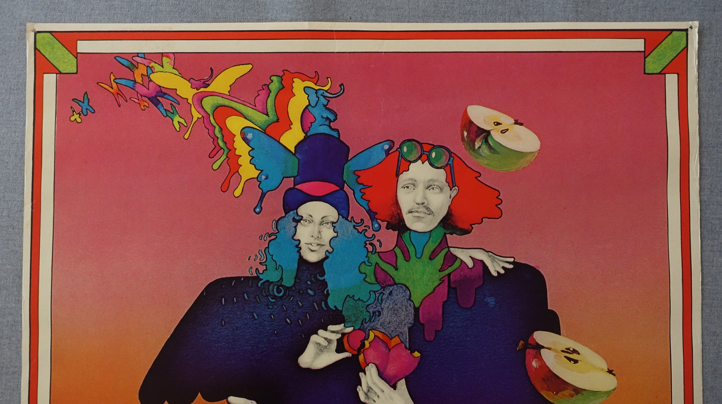 1973 Psychedelic Love Poster - Original Vintage Poster