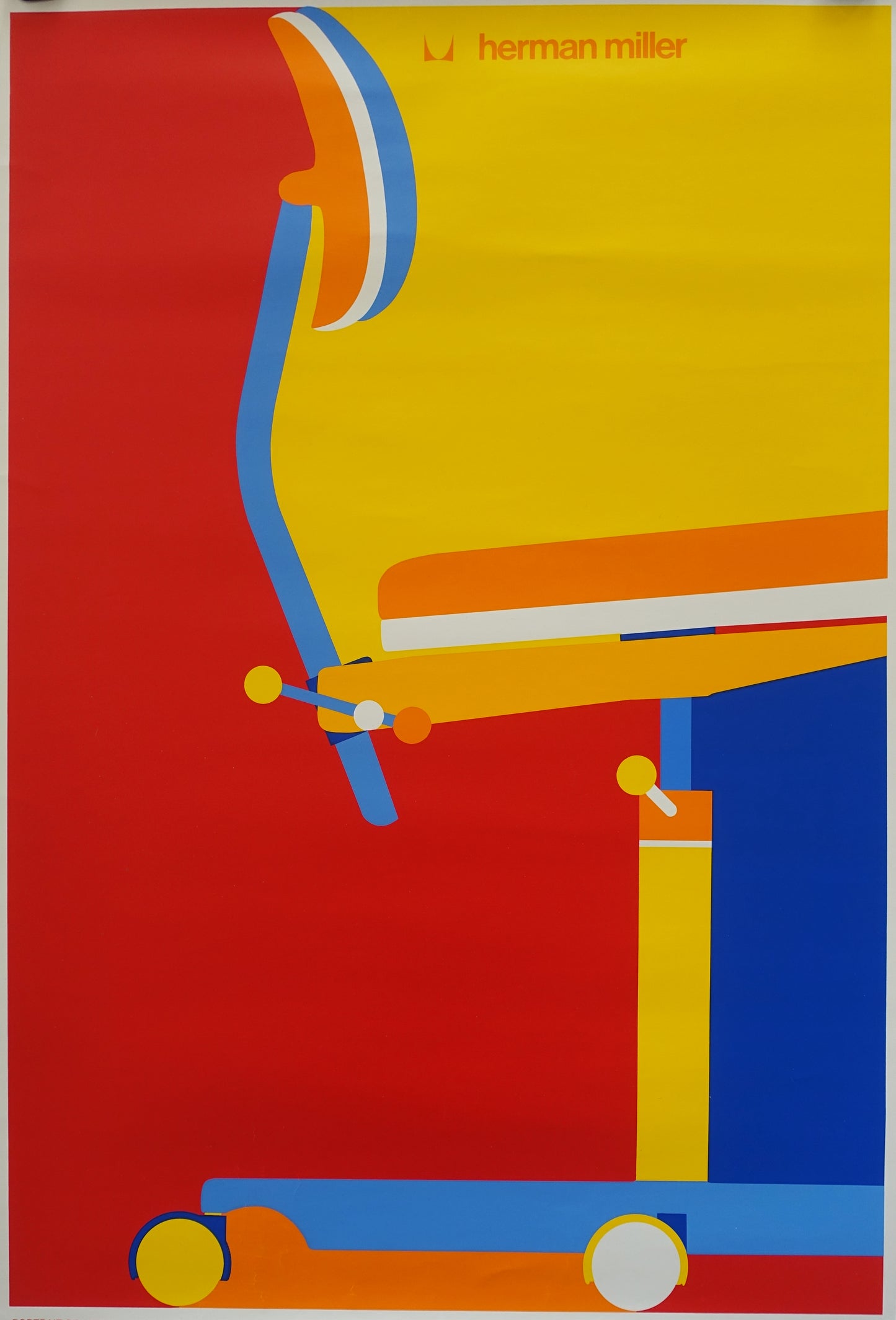 1977 Herman Miller - Kevi Office Chair by Per Arnoldi - Original Vintage Poster