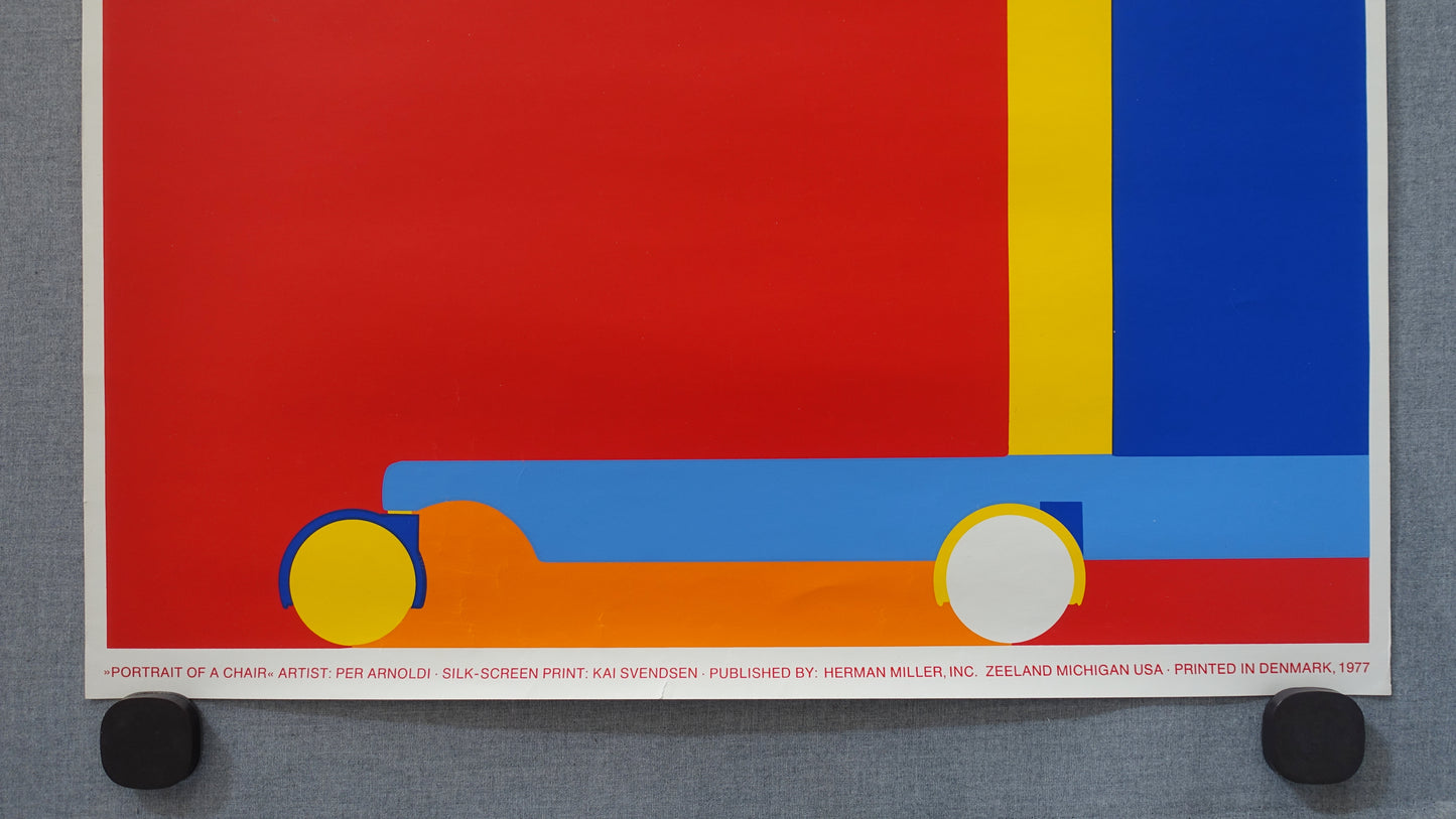 1977 Herman Miller - Kevi Office Chair by Per Arnoldi - Original Vintage Poster