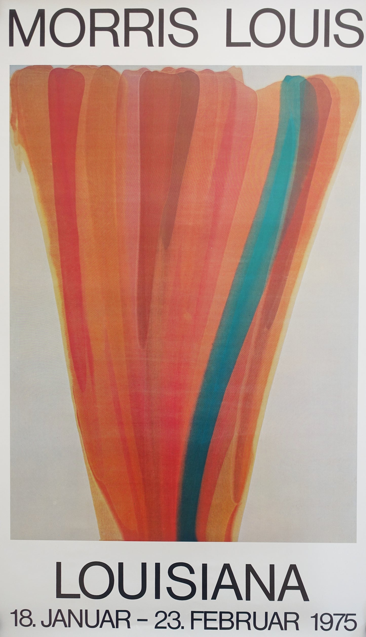 1975 Morris Louis on Louisiana Museum of Modern Art - Original Vintage Poster