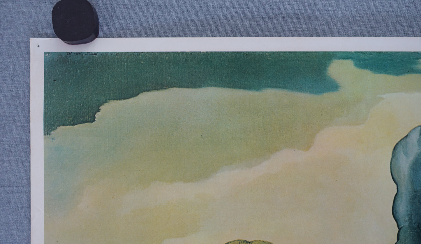 1973 Salvador Dalí - Exhibition on Louisiana Museum, Denmark - Original Vintage Poster