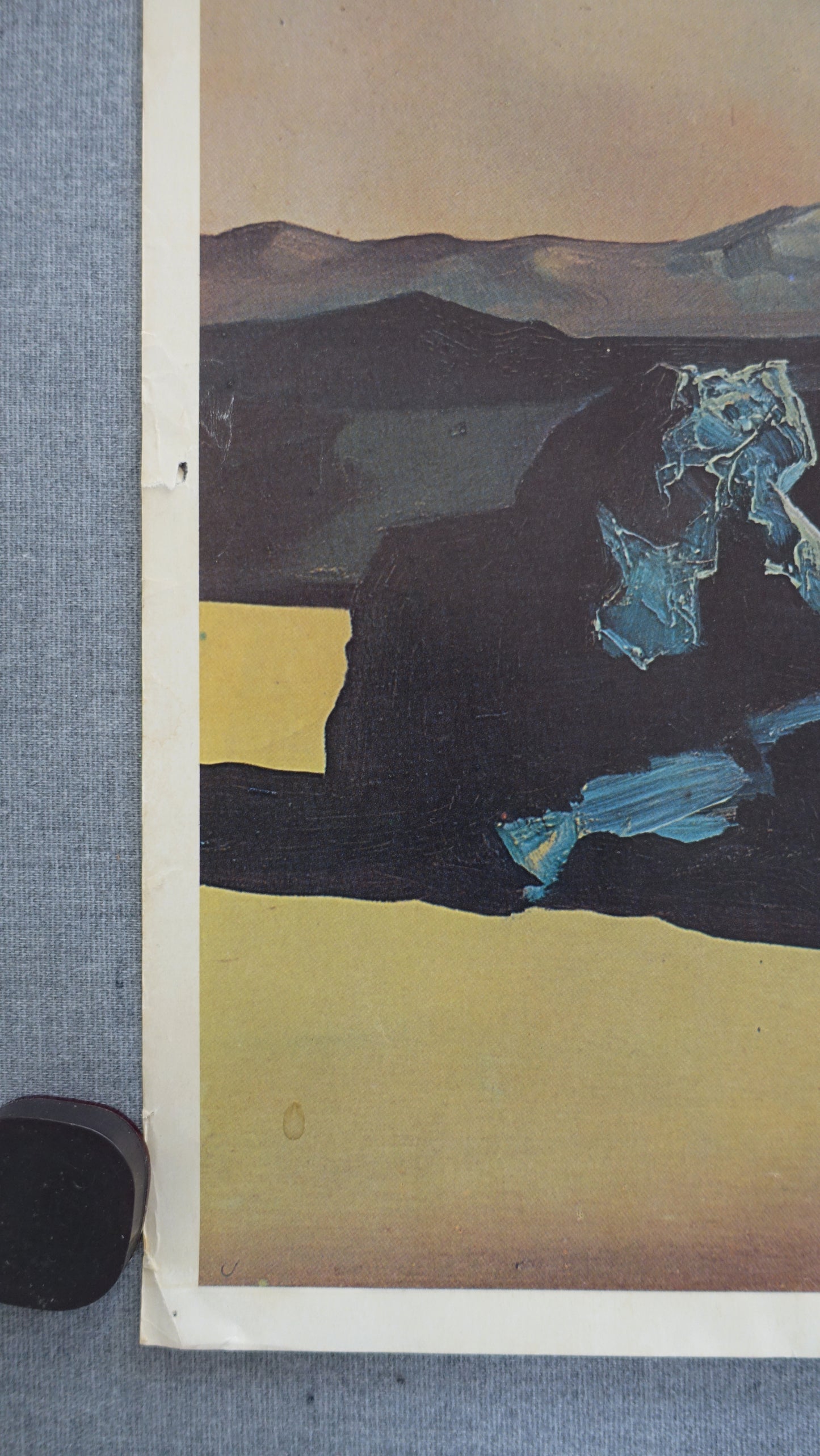 1973 Salvador Dalí - Exhibition on Louisiana Museum, Denmark - Original Vintage Poster