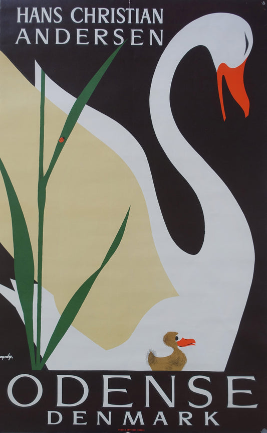 1959 Denmark Travel Poster by Viggo Vagnby - Original Vintage Poster