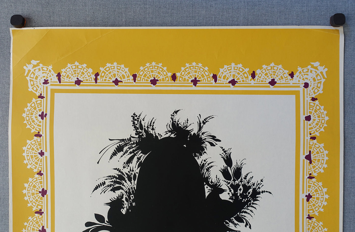 1963 Wiinblad's "Bunbury" at The Carriage Theater (yellow version) - Original Vintage Poster
