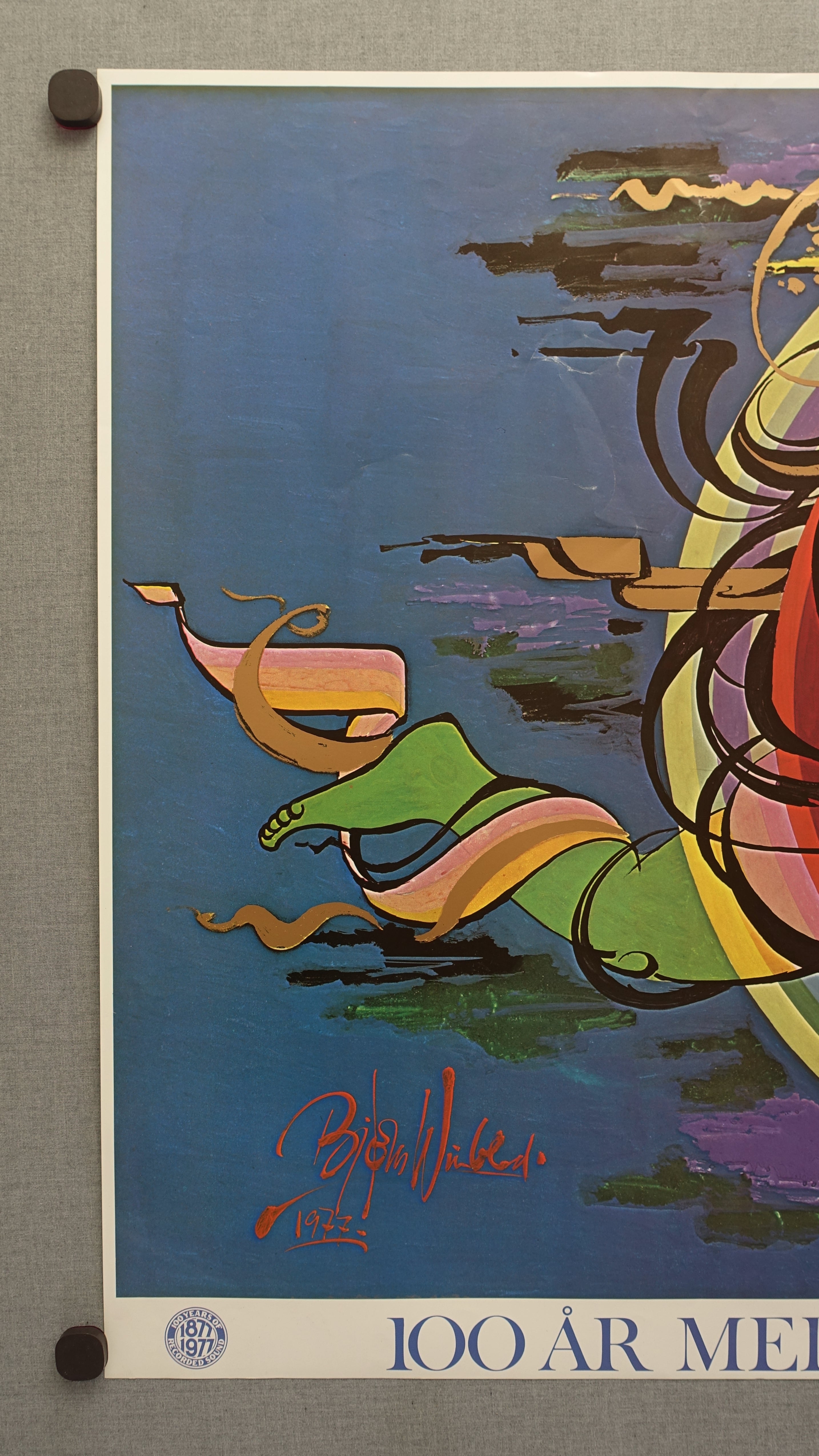 1977 Bjørn Wiinblad Music Artwork for IFOI Denmark - Original