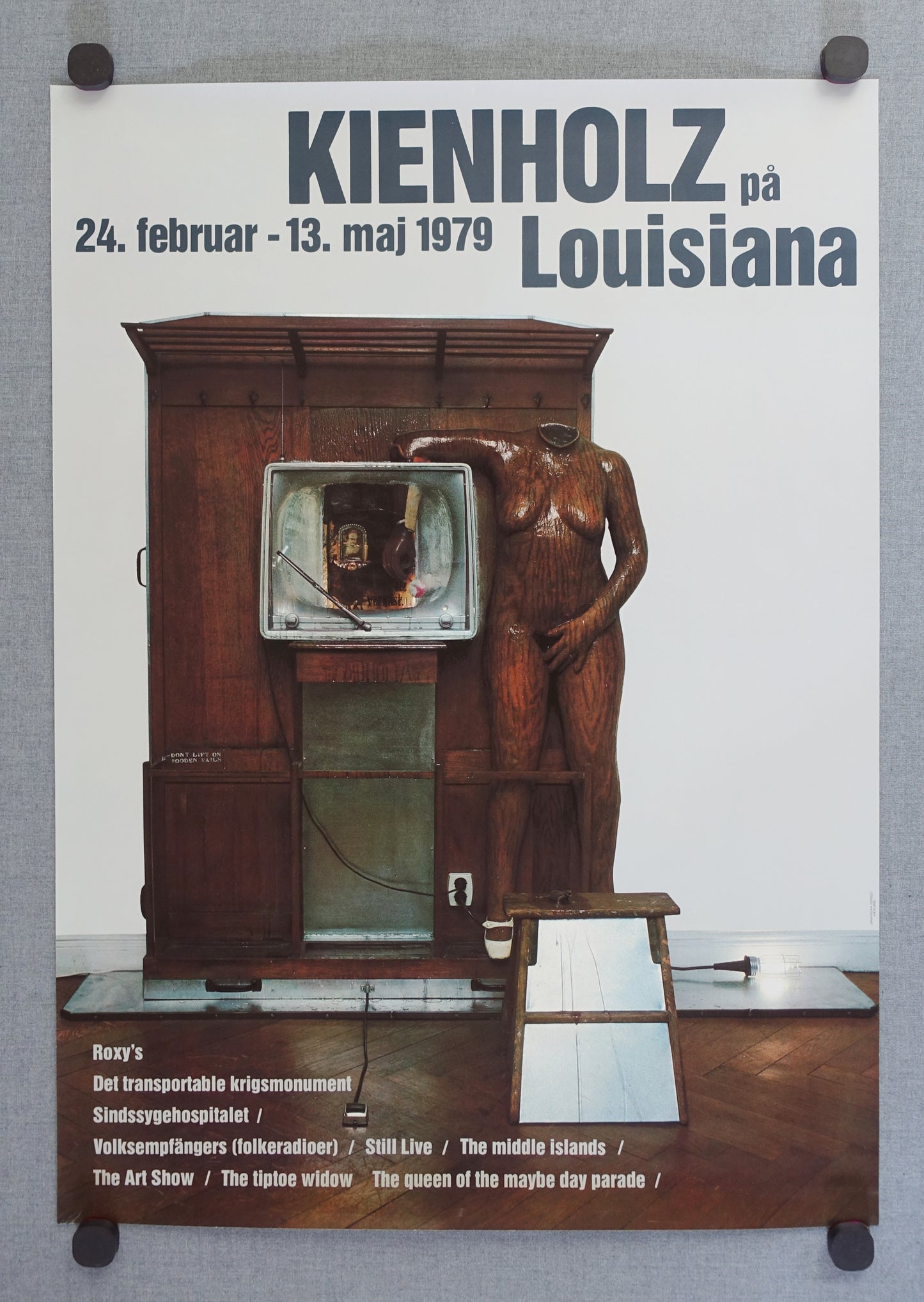 1979 Edward Kienholz Art Exhibition Louisiana Poster - Original Vintage Poster