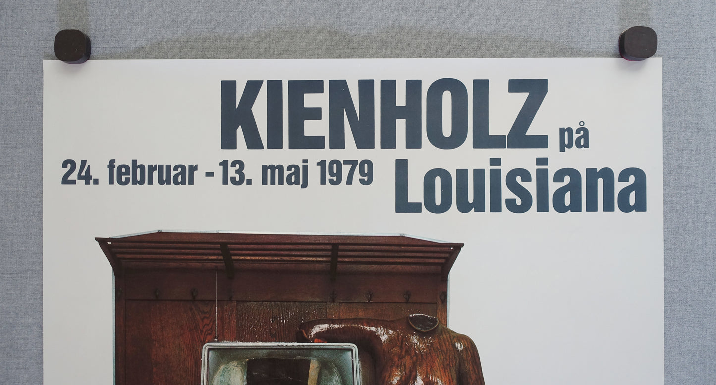 1979 Edward Kienholz Art Exhibition Louisiana Poster - Original Vintage Poster