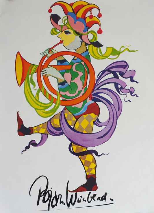 1980s Wiinblad Jester - Original Vintage Poster