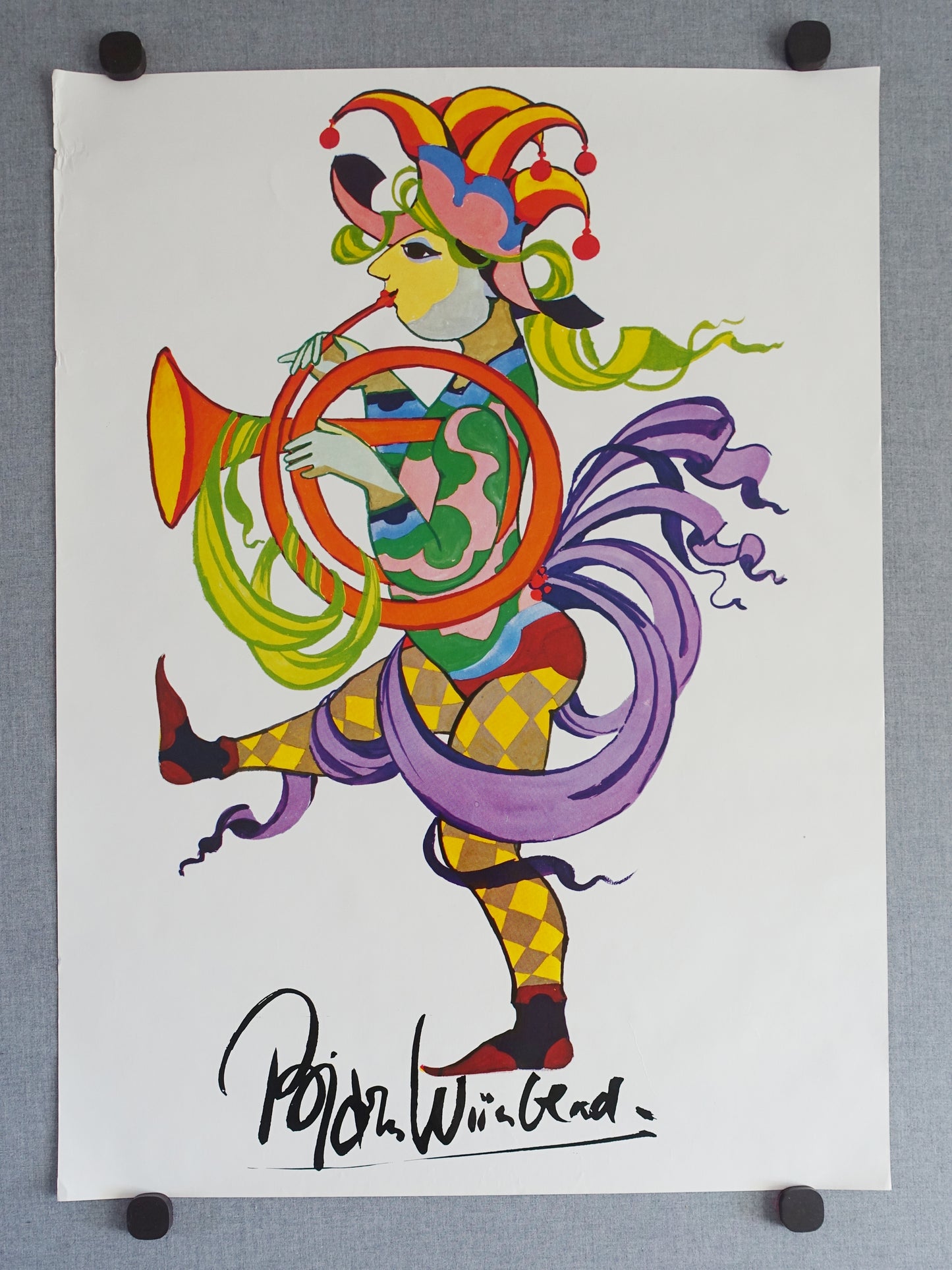 1980s Wiinblad Jester - Original Vintage Poster