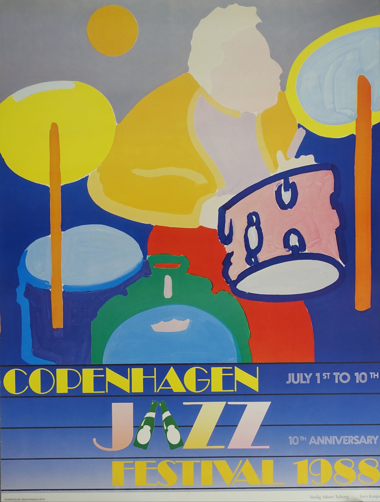 1988 Copenhagen Jazz Festival - Original Vintage Poster