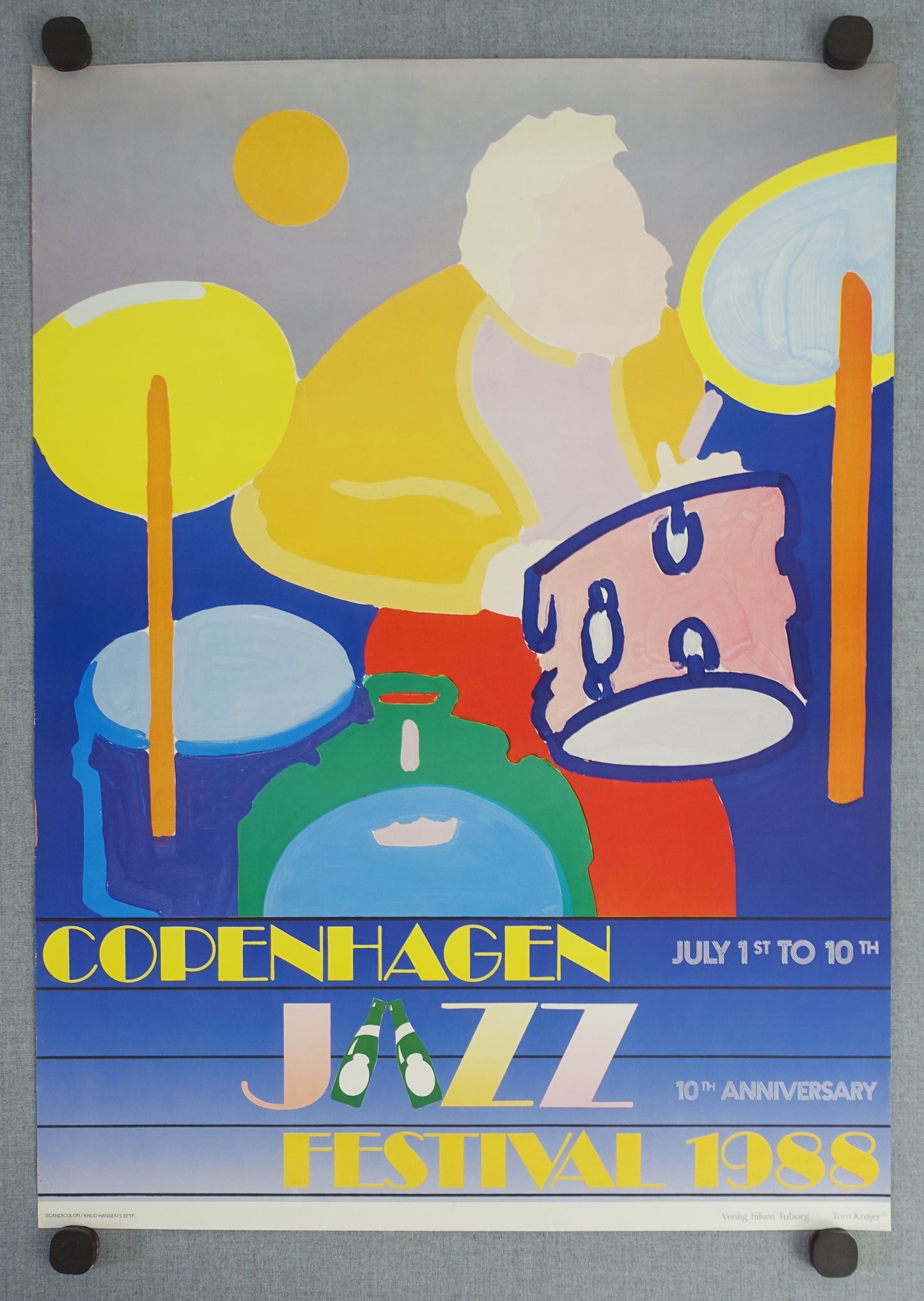 1988 Copenhagen Jazz Festival - Original Vintage Poster