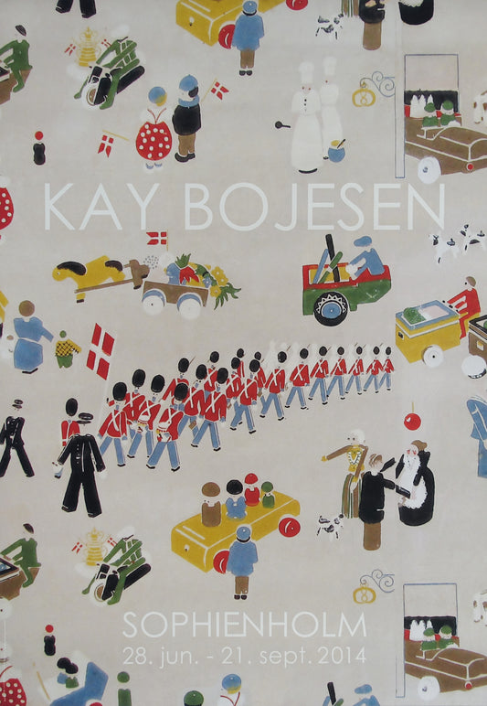 2014 Kay Bojesen Danish Toy Exhibition - Original Vintage Poster