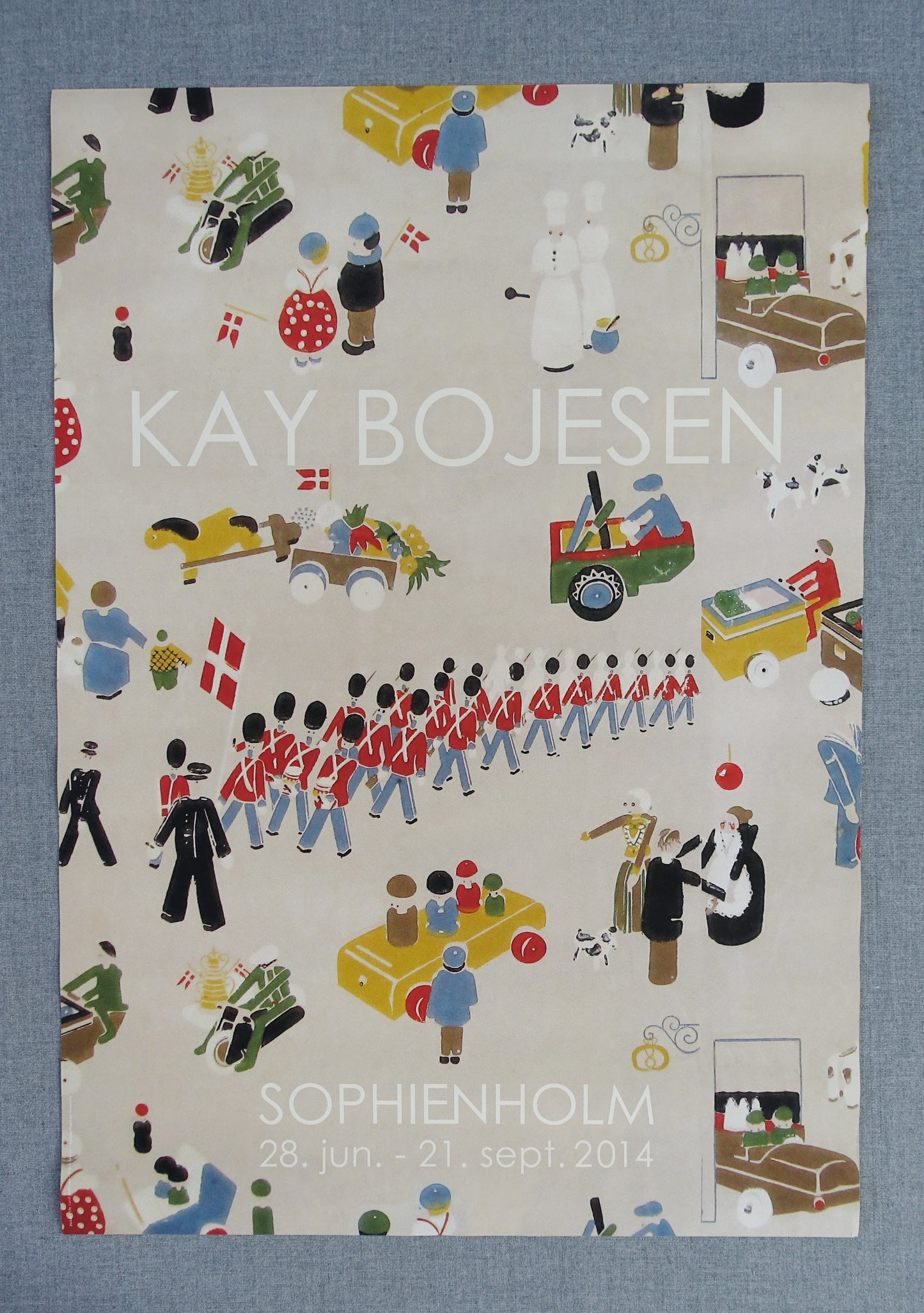 2014 Kay Bojesen Danish Toy Exhibition - Original Vintage Poster