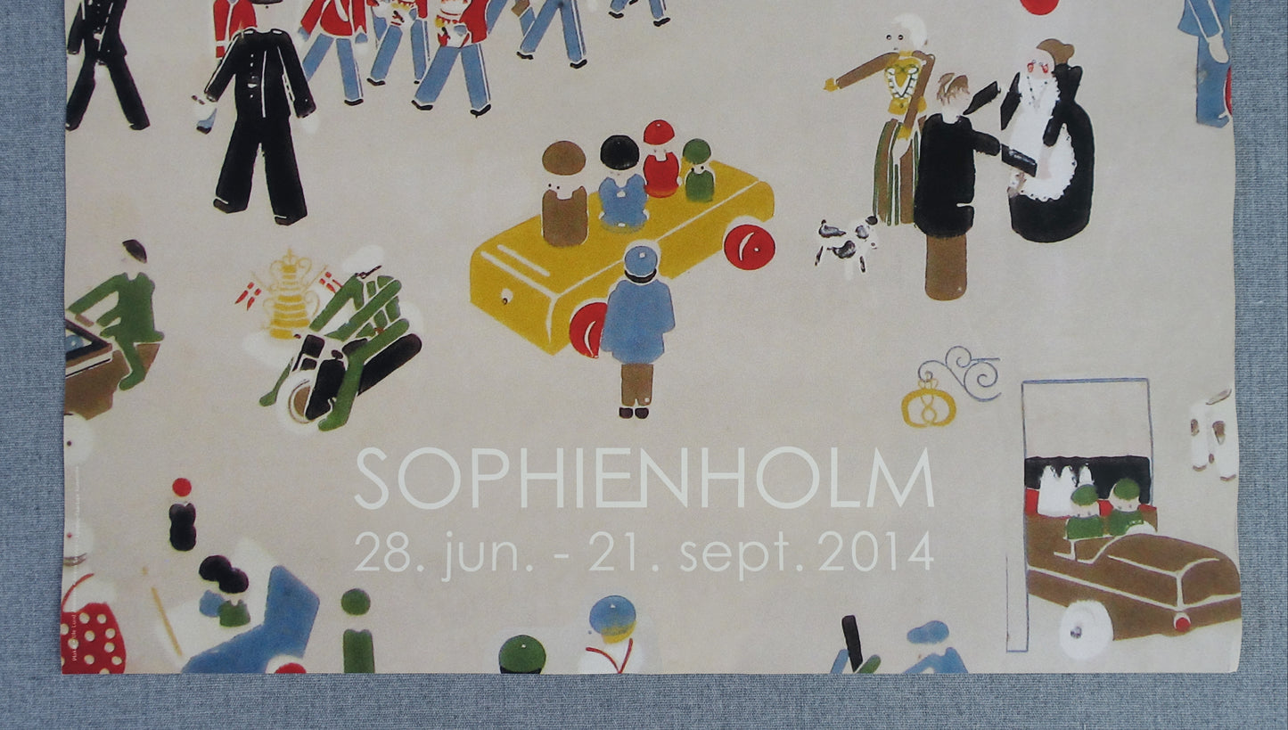 2014 Kay Bojesen Danish Toy Exhibition - Original Vintage Poster