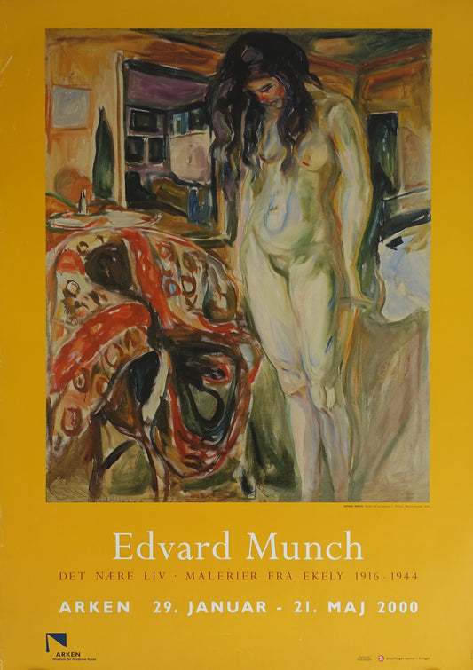 2000 Edvard Munch Exhibition Poster Arken - Original Vintage Poster