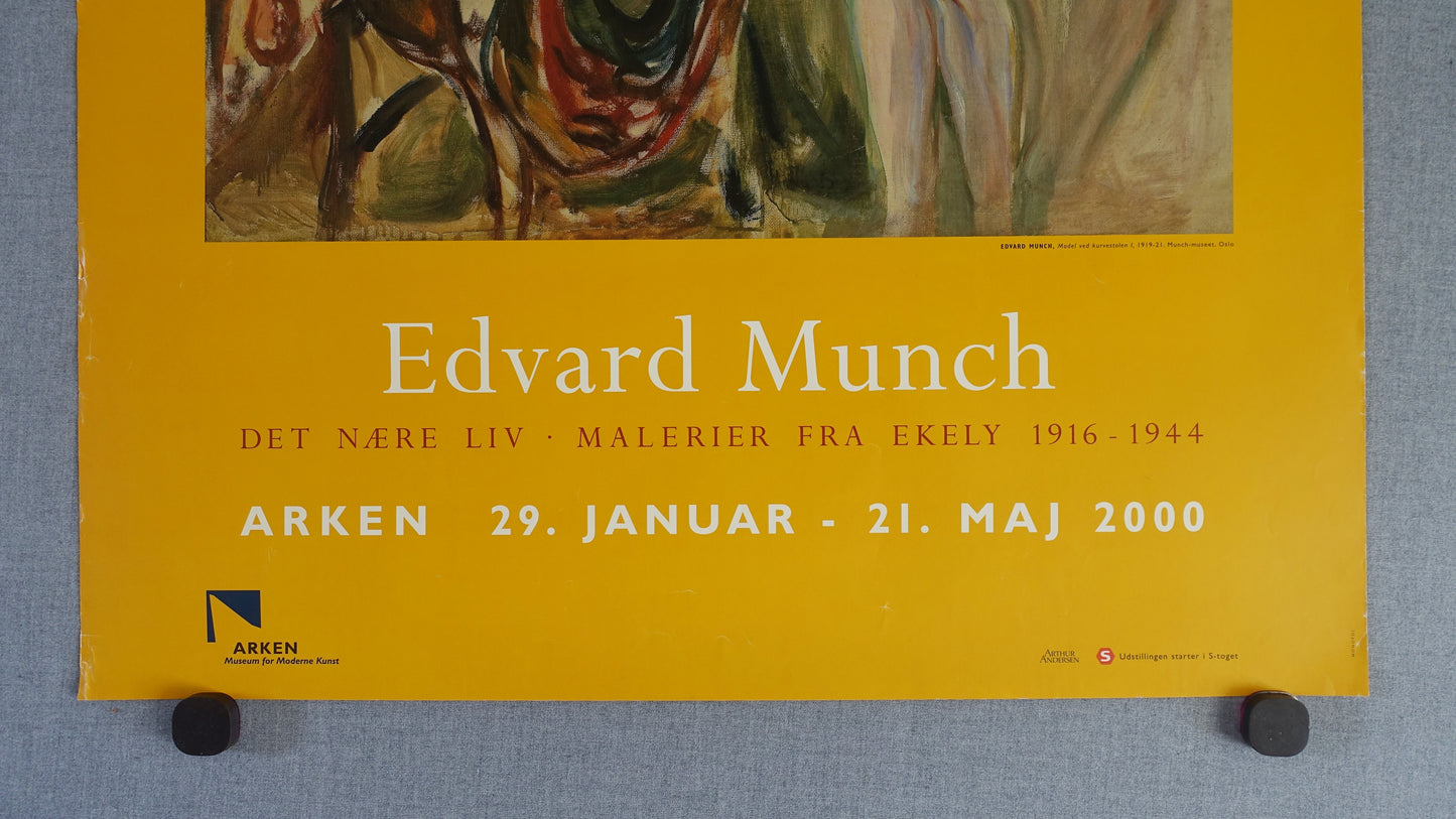 2000 Edvard Munch Exhibition Poster Arken - Original Vintage Poster
