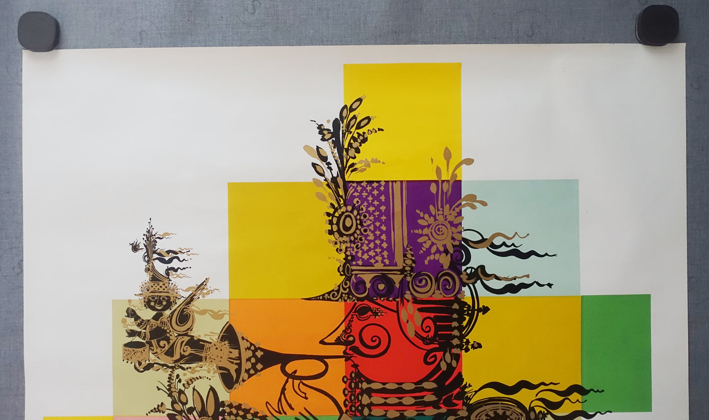 1965 Wiinblad ABC Theatre - Original Vintage Poster