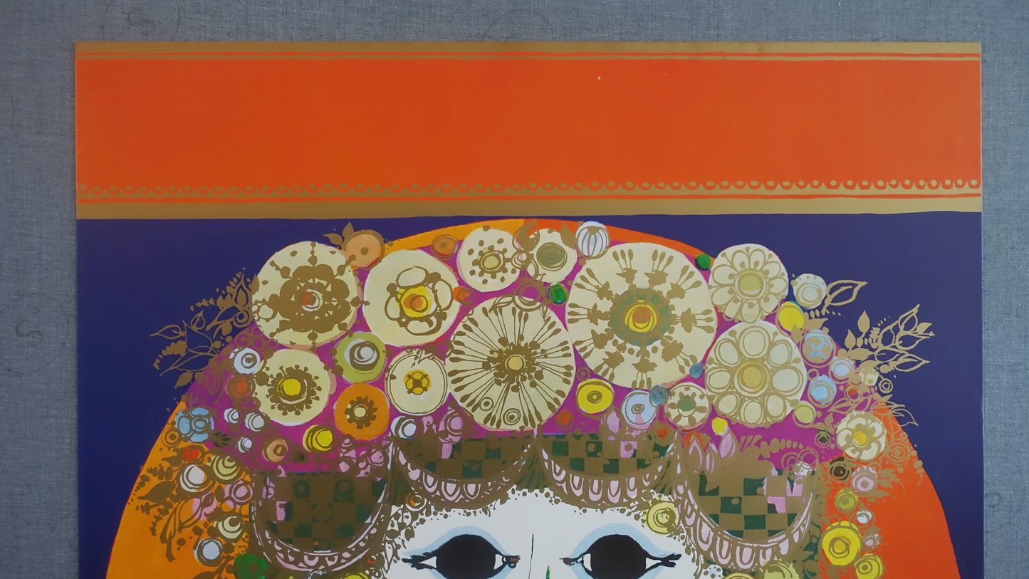 1973 Wiinblad Christmas Exhibition Poster - Original Vintage Poster