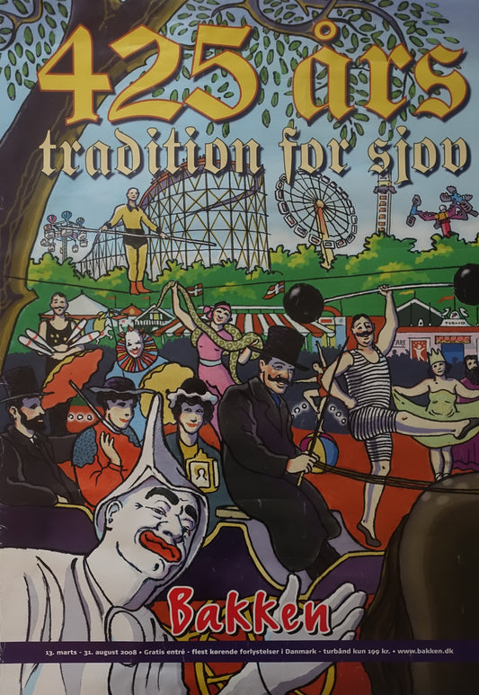 2008 Bakken Amusement Park - Original Vintage Poster