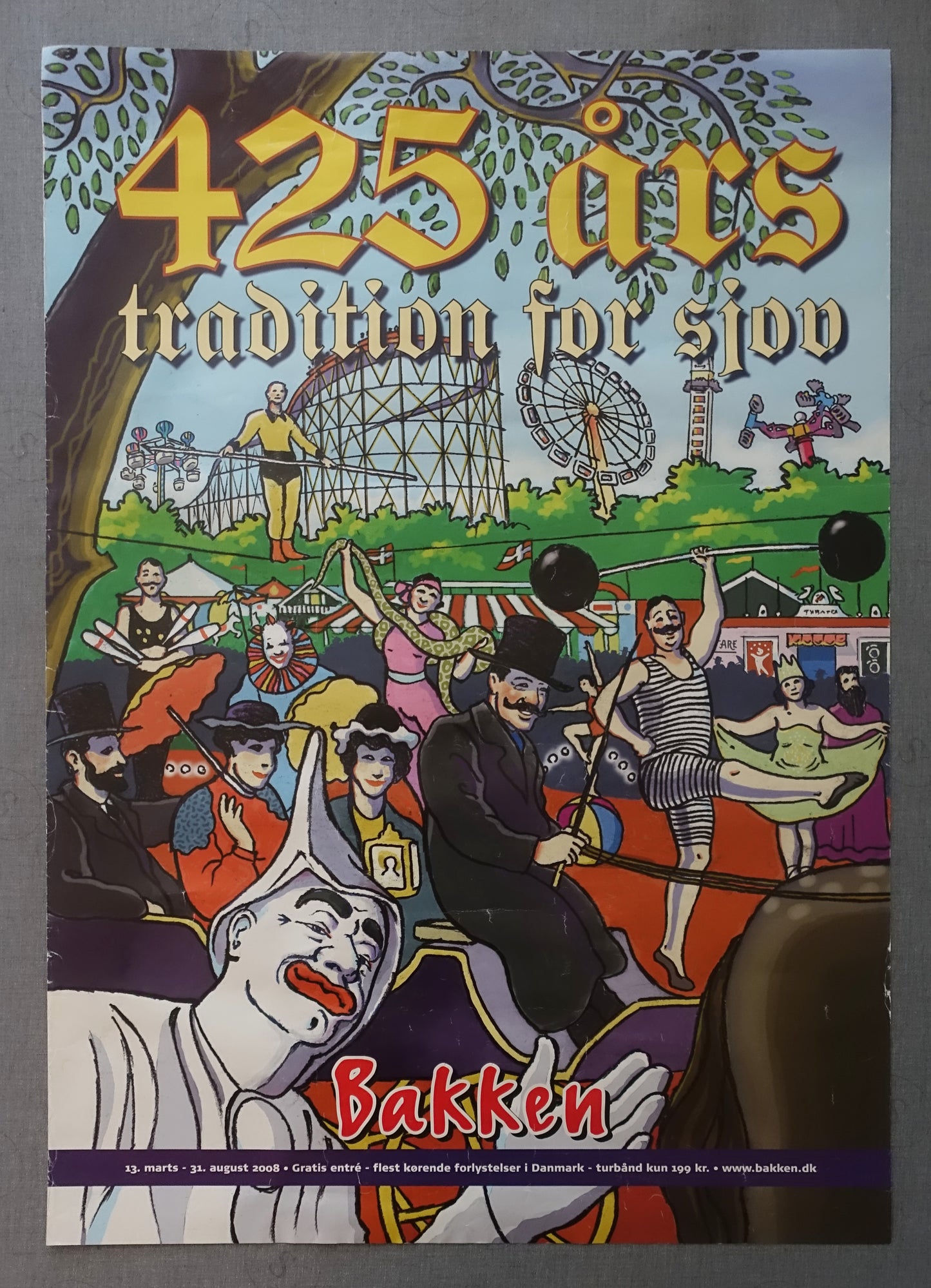 2008 Bakken Amusement Park - Original Vintage Poster