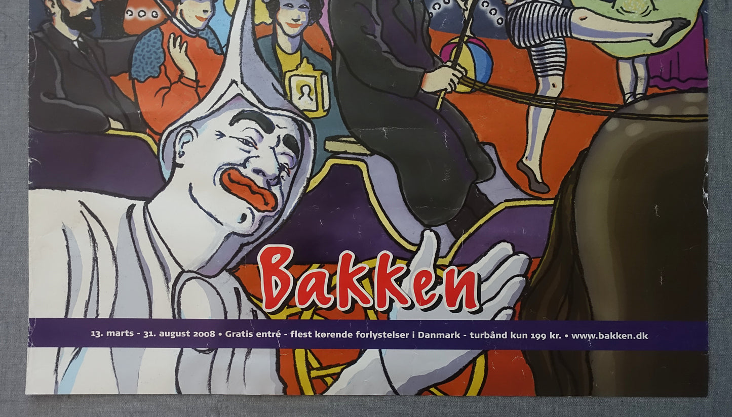 2008 Bakken Amusement Park - Original Vintage Poster