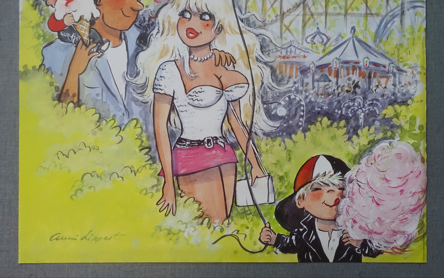 1996 Bakken Amusement Park - Original Vintage Poster