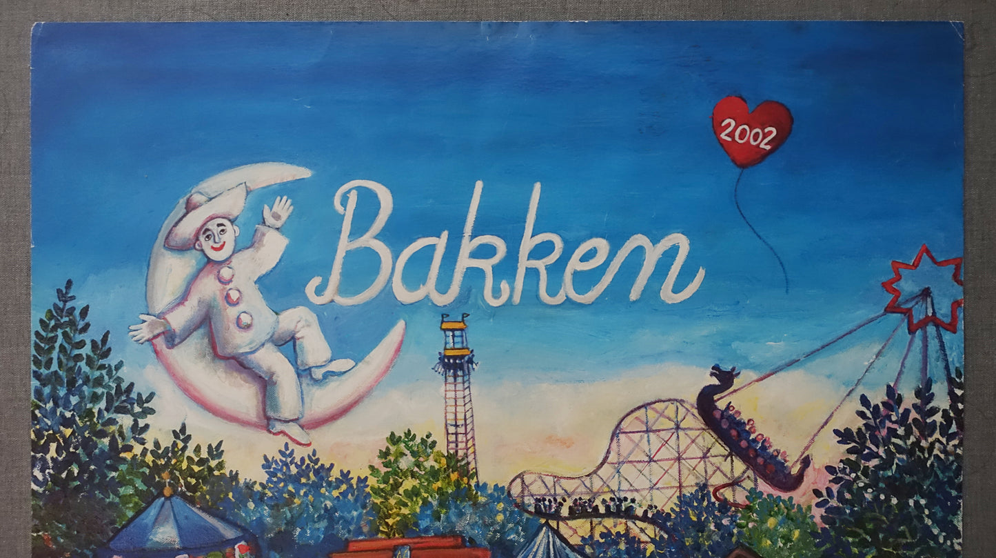 2002 Bakken Amusement Park - Original Vintage Poster