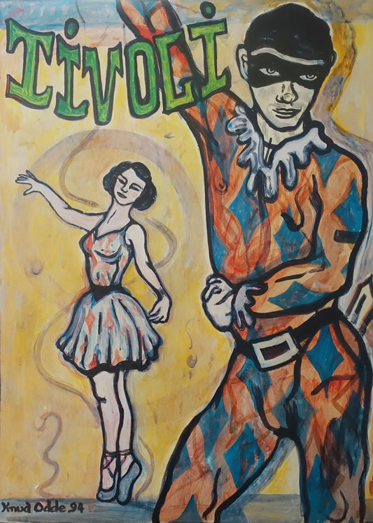 1994 Tivoli Gardens by Knud Odde - Original Vintage poster