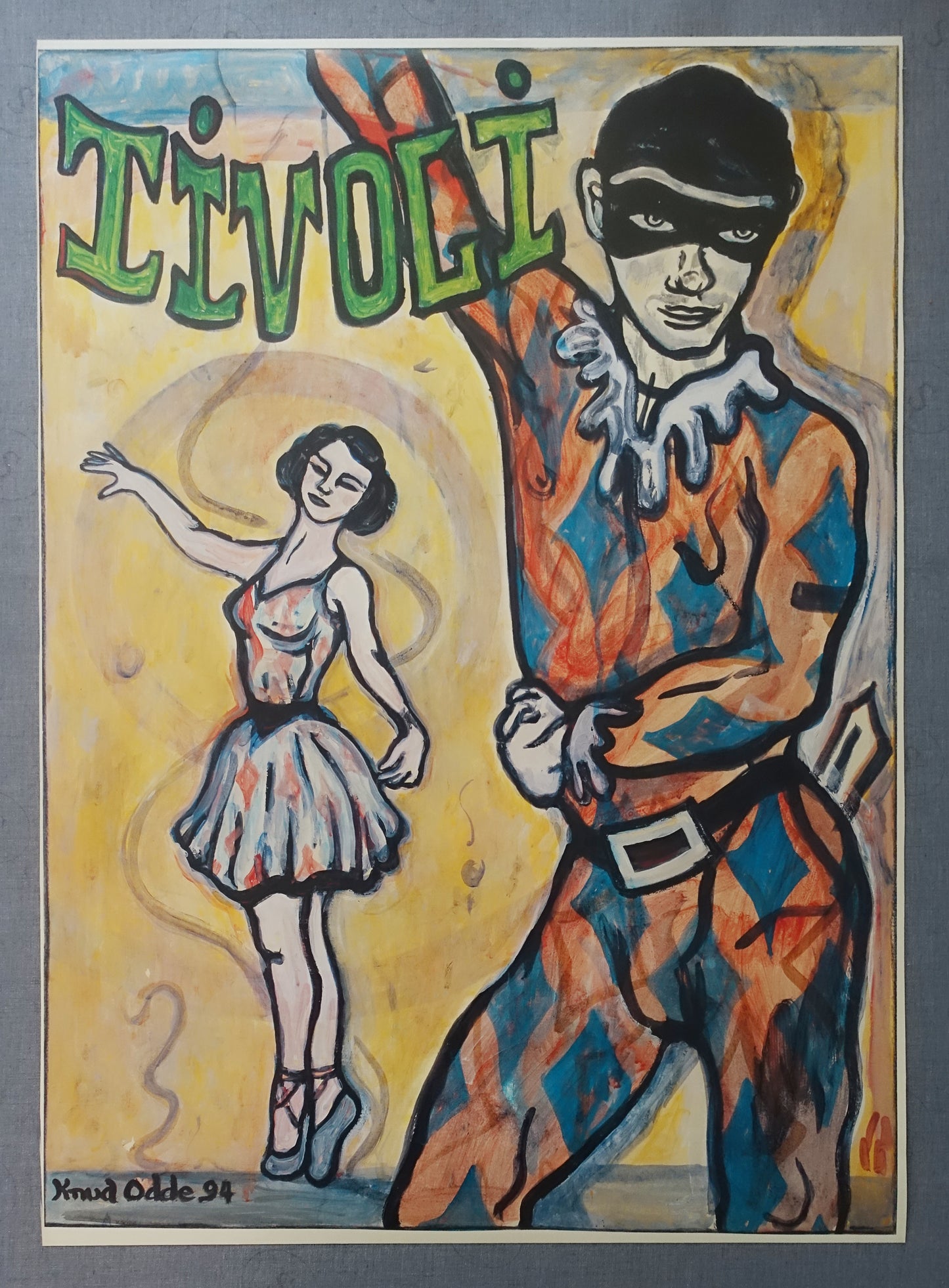 1994 Tivoli Gardens by Knud Odde - Original Vintage poster