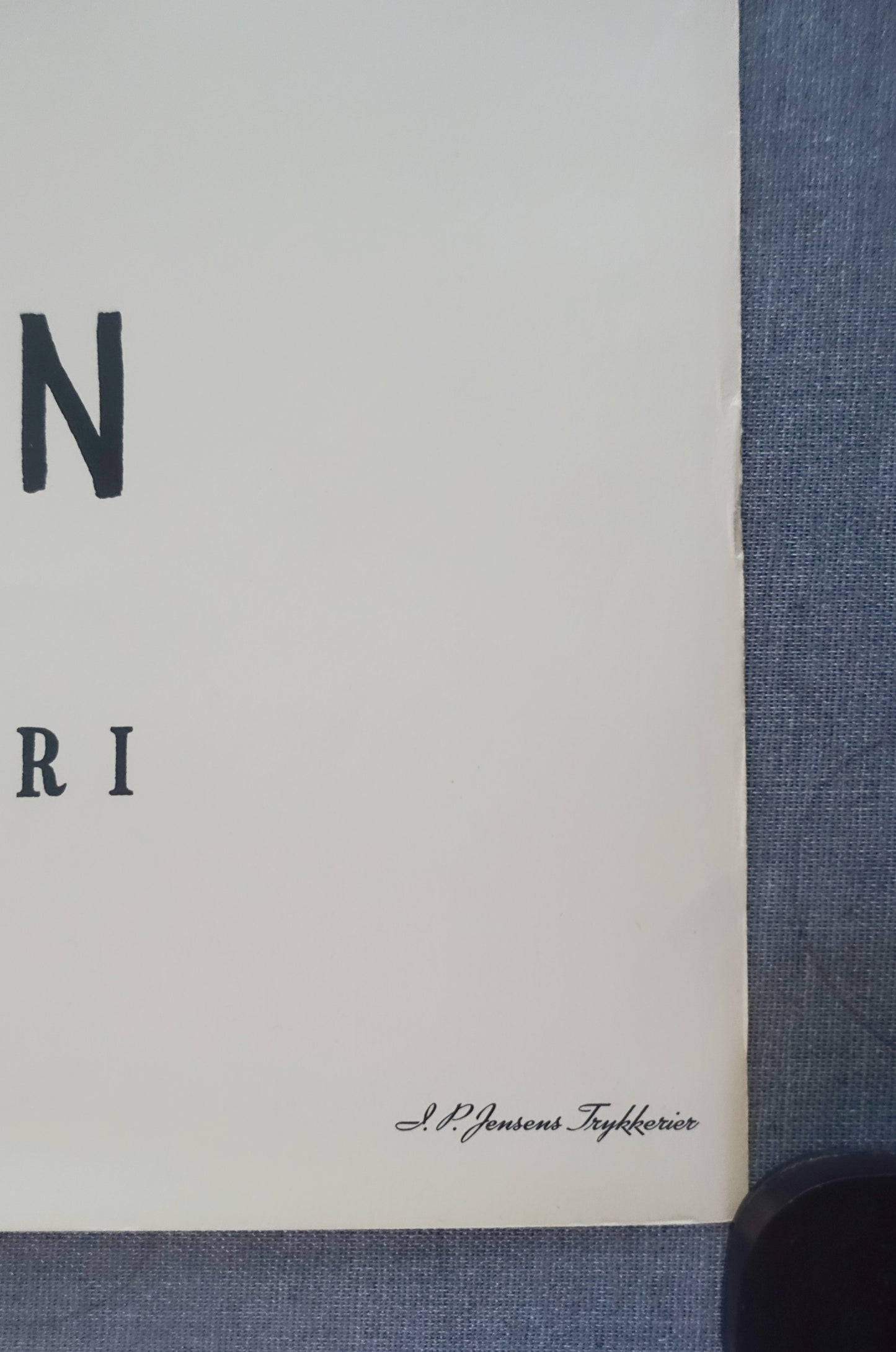 1952 Danish Agricultural Twine Rope Advertisement - Original Vintage Poster