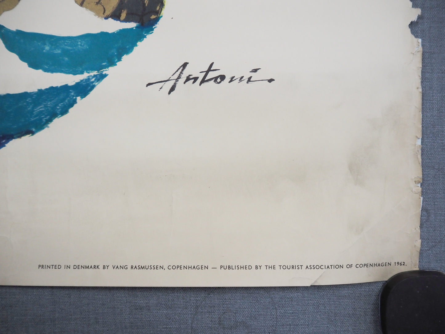 1962 Copenhagen Mermaid by Antoni - Original Vintage Poster