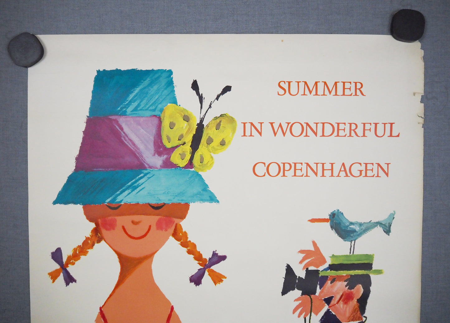 1962 Copenhagen Mermaid by Antoni - Original Vintage Poster