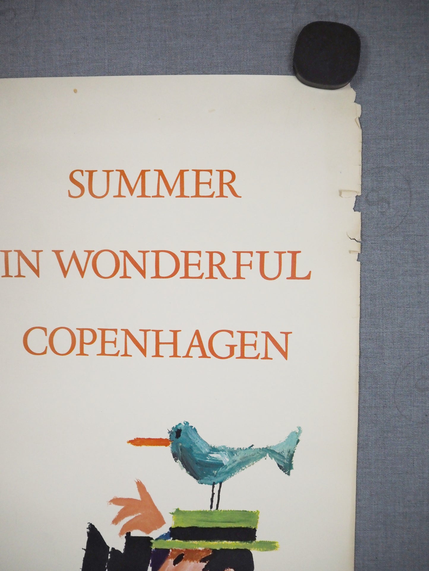 1962 Copenhagen Mermaid by Antoni - Original Vintage Poster