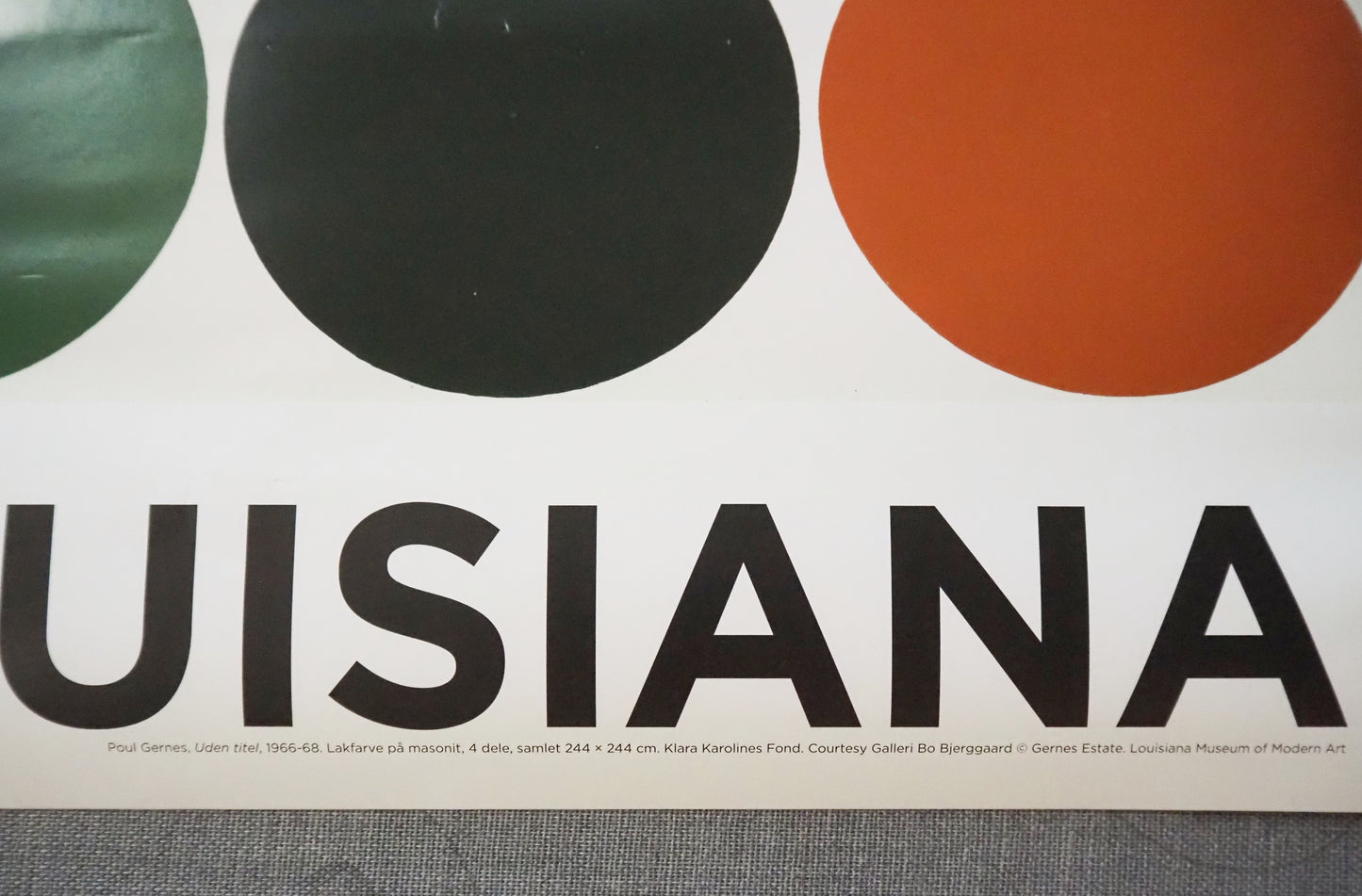 2016 Gernes Exhibition at Louisiana Museum of Modern Art - Original Vintage Poster