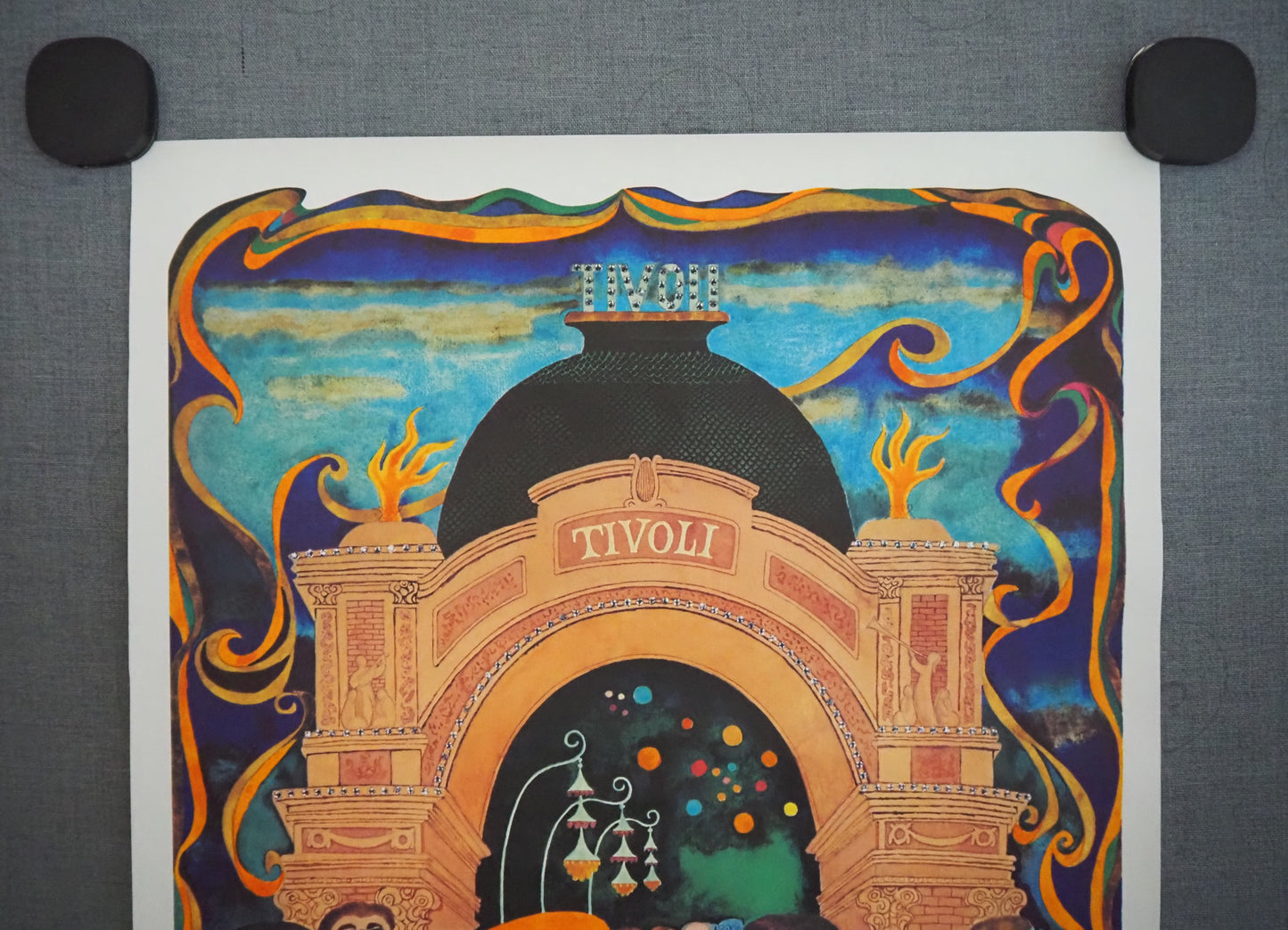 1978 Tivoli Gardens by Kamma Svensson (small version) - Original Vintage Poster