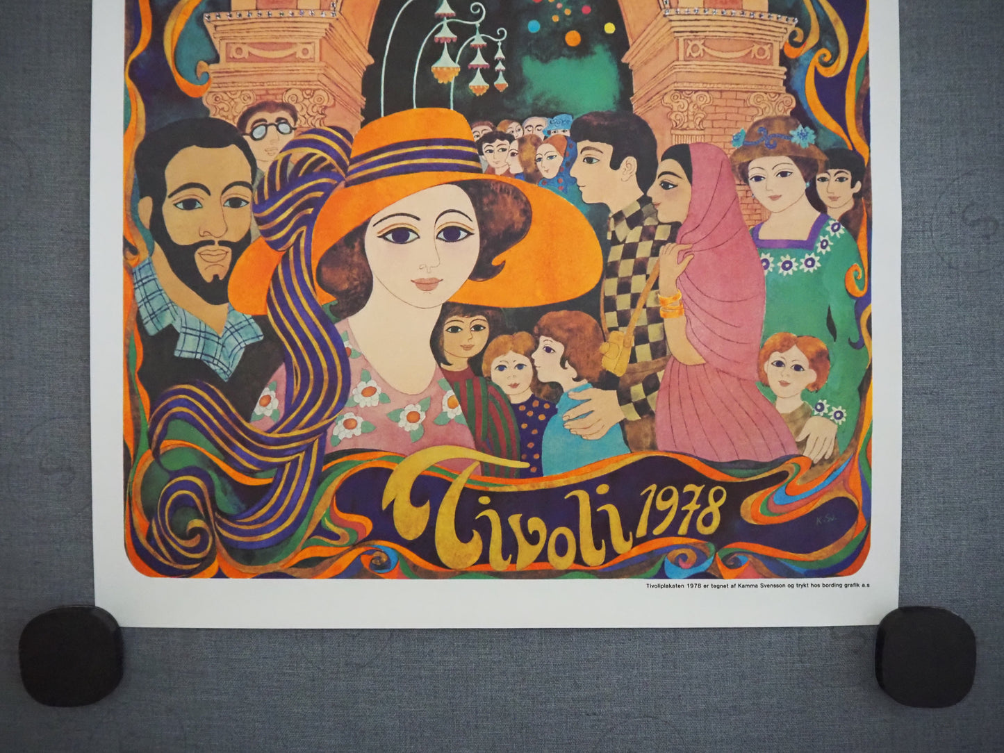 1978 Tivoli Gardens by Kamma Svensson (small version) - Original Vintage Poster